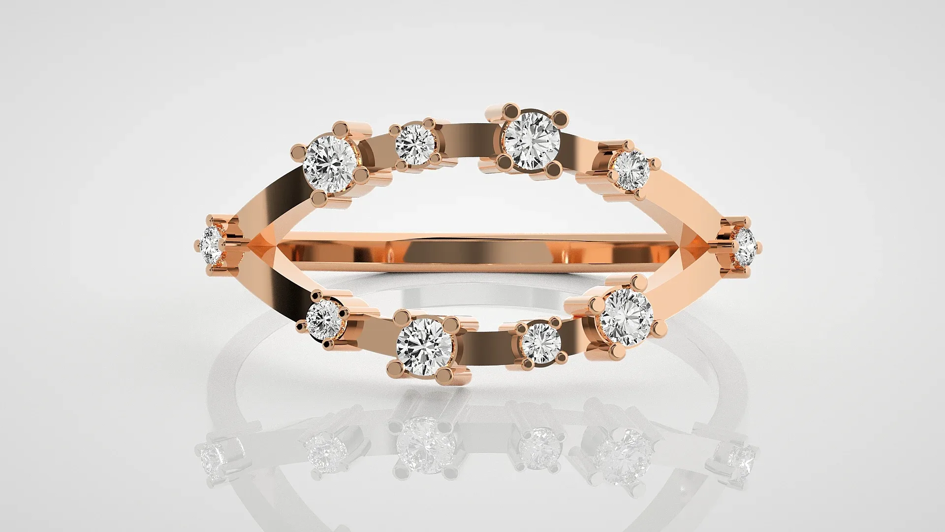 100 Light Weight Diamond Rings Pack
