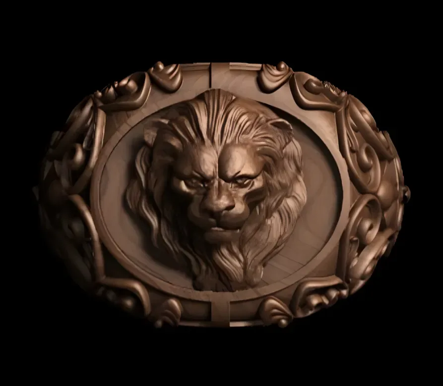 16 Lion Face Ring Pack