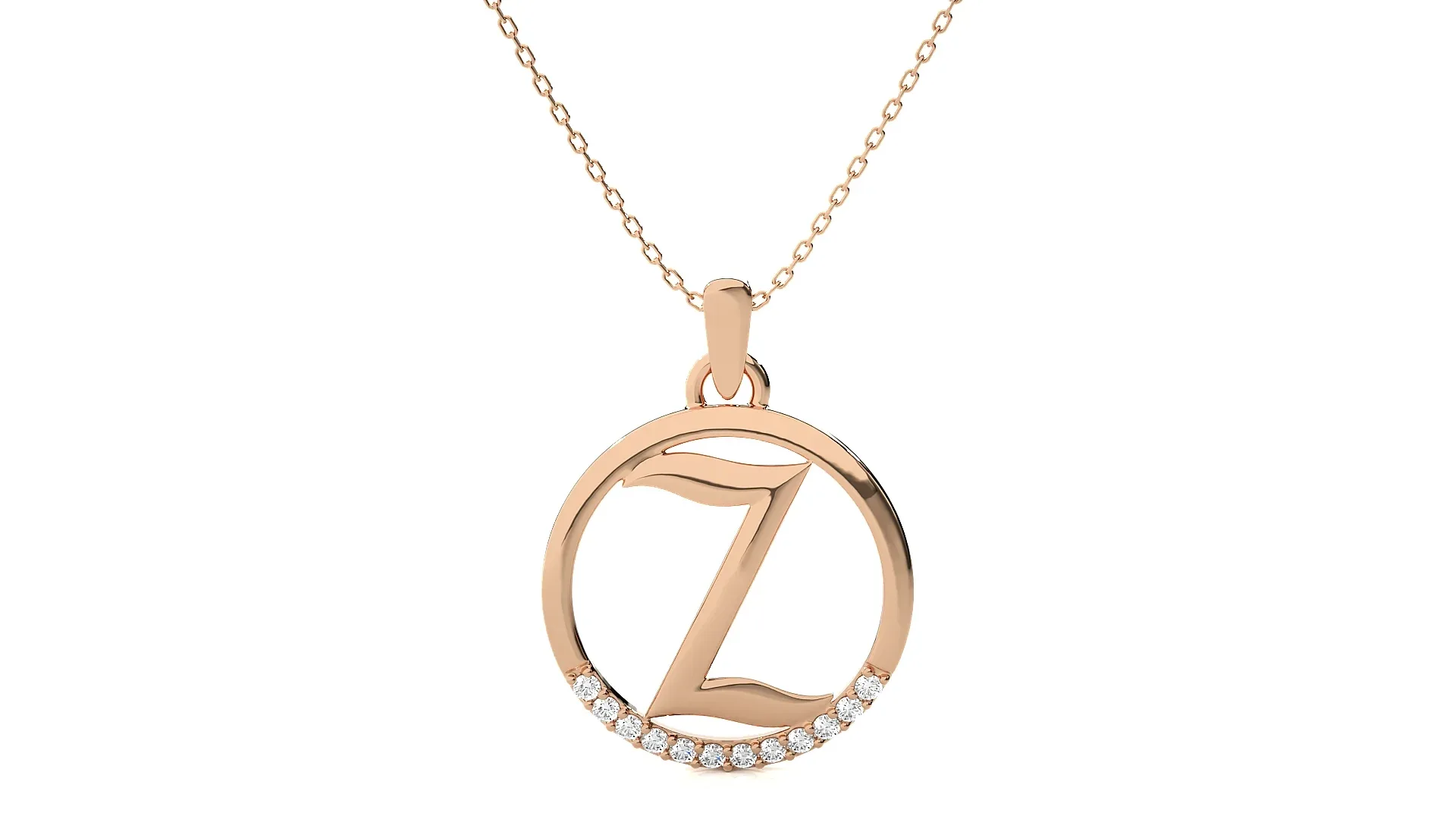 26 Alphabet Pendant Necklace