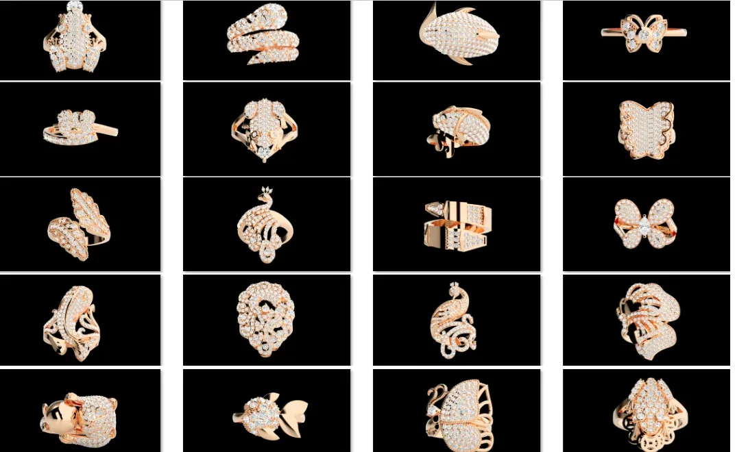 36 Animal Rings Pack