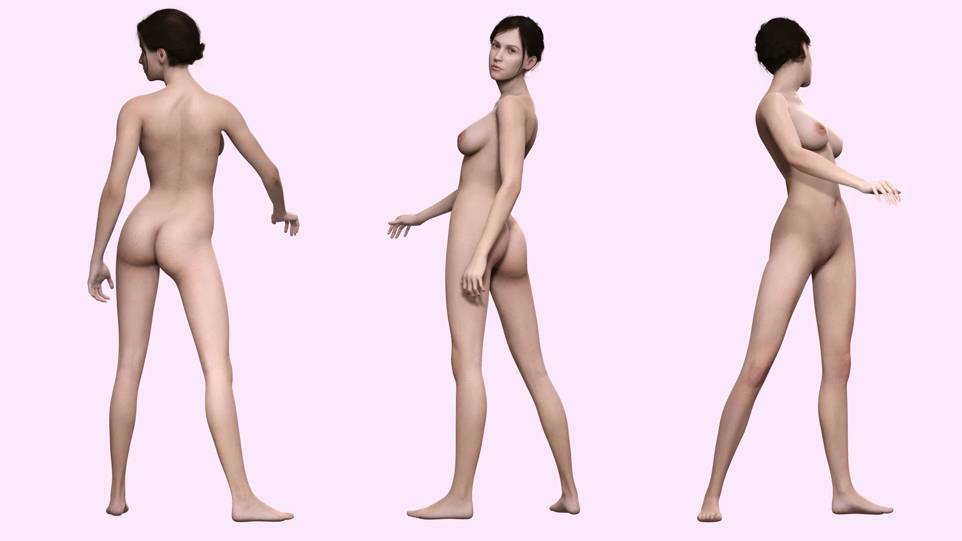 Isabella - Female Base Mesh Realistic Reference