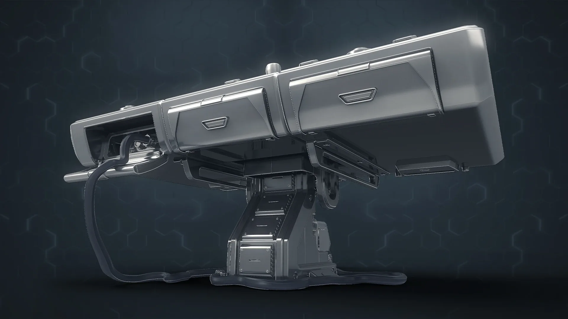 3D Central Computer Control Terminal with Portable Generator