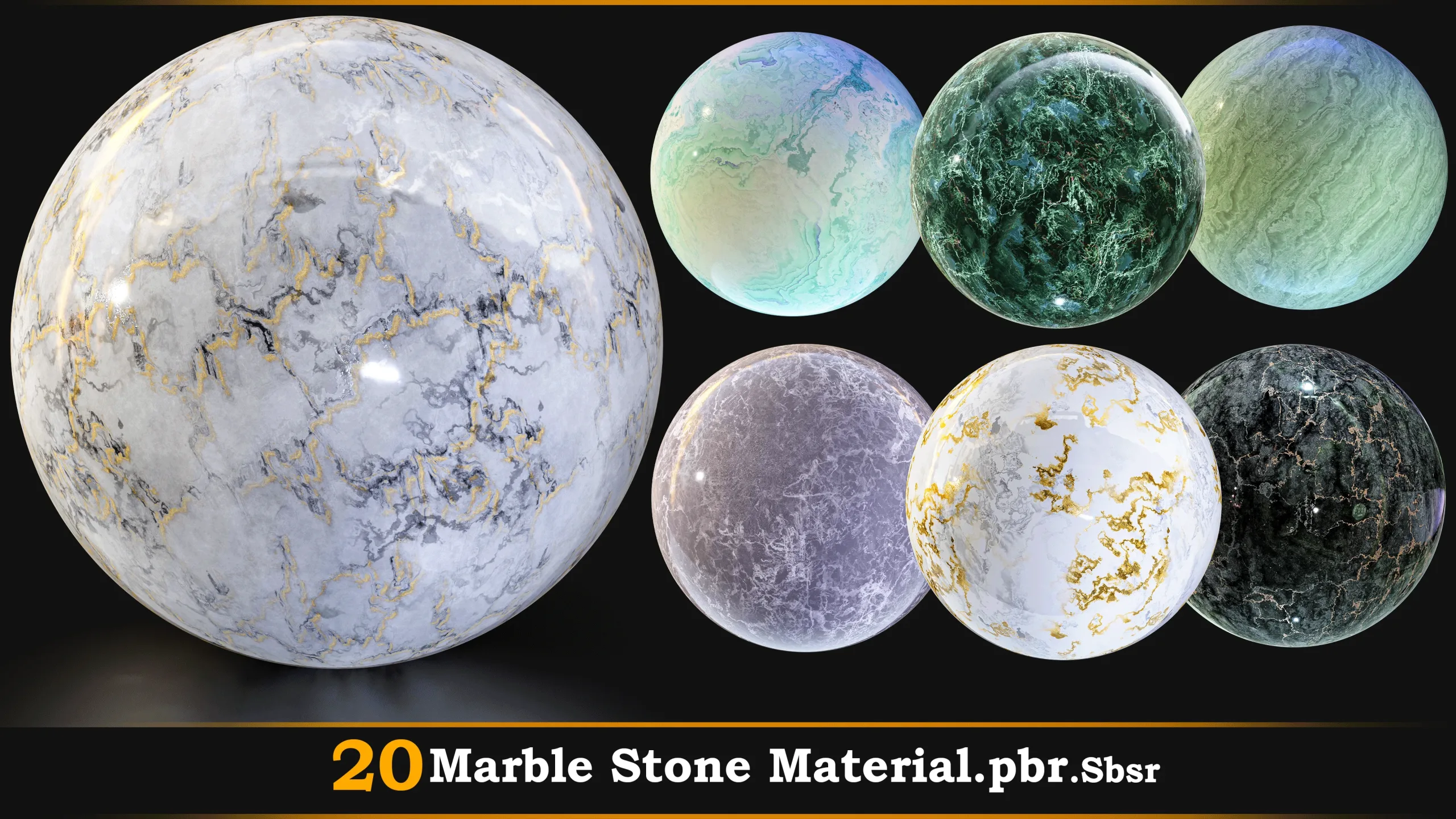 20 Marble stone  Material.Pbr.Sbsr