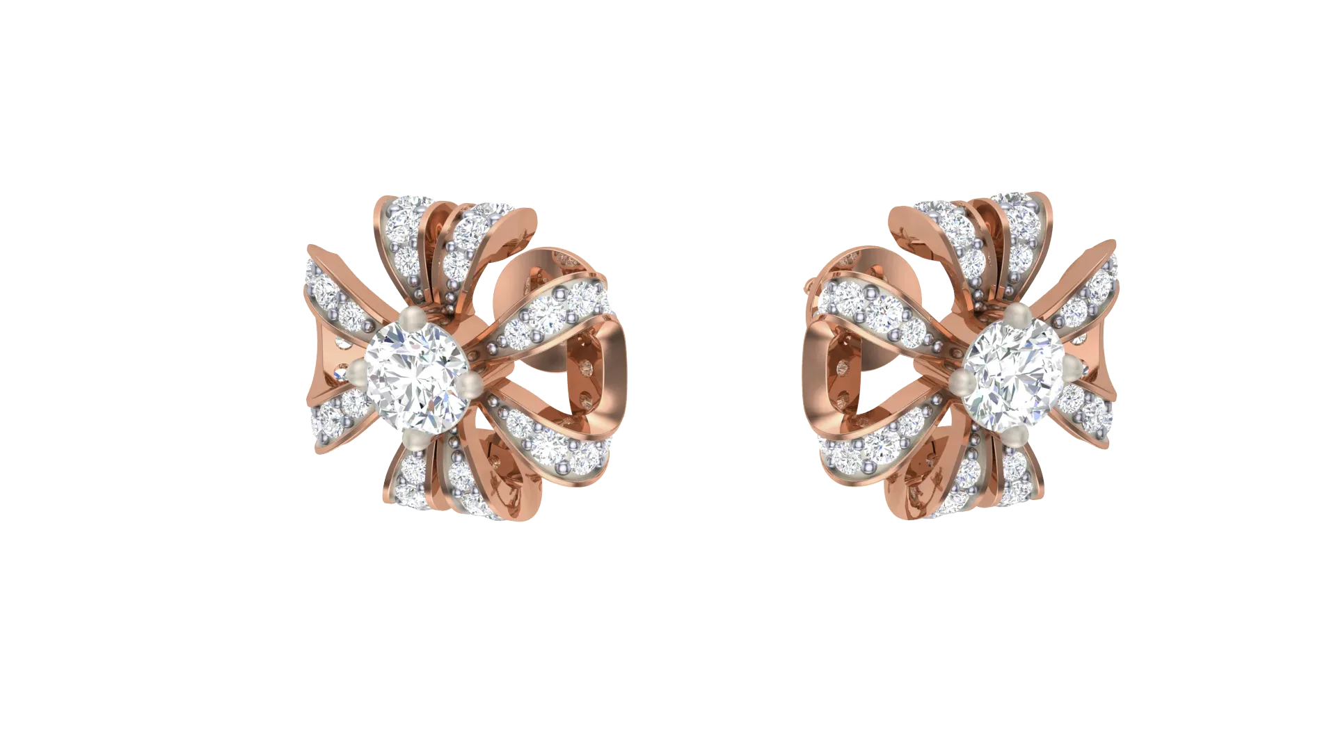 10 Diamond Stud Earrings Pack