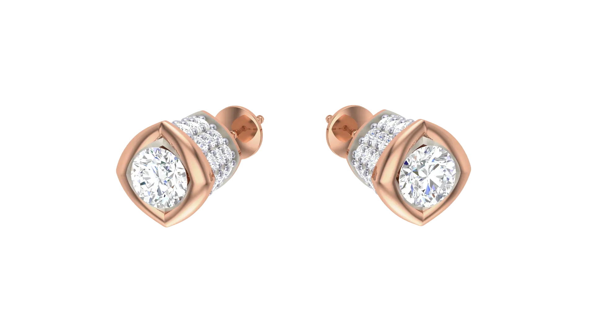 10 Diamond Stud Earrings Pack