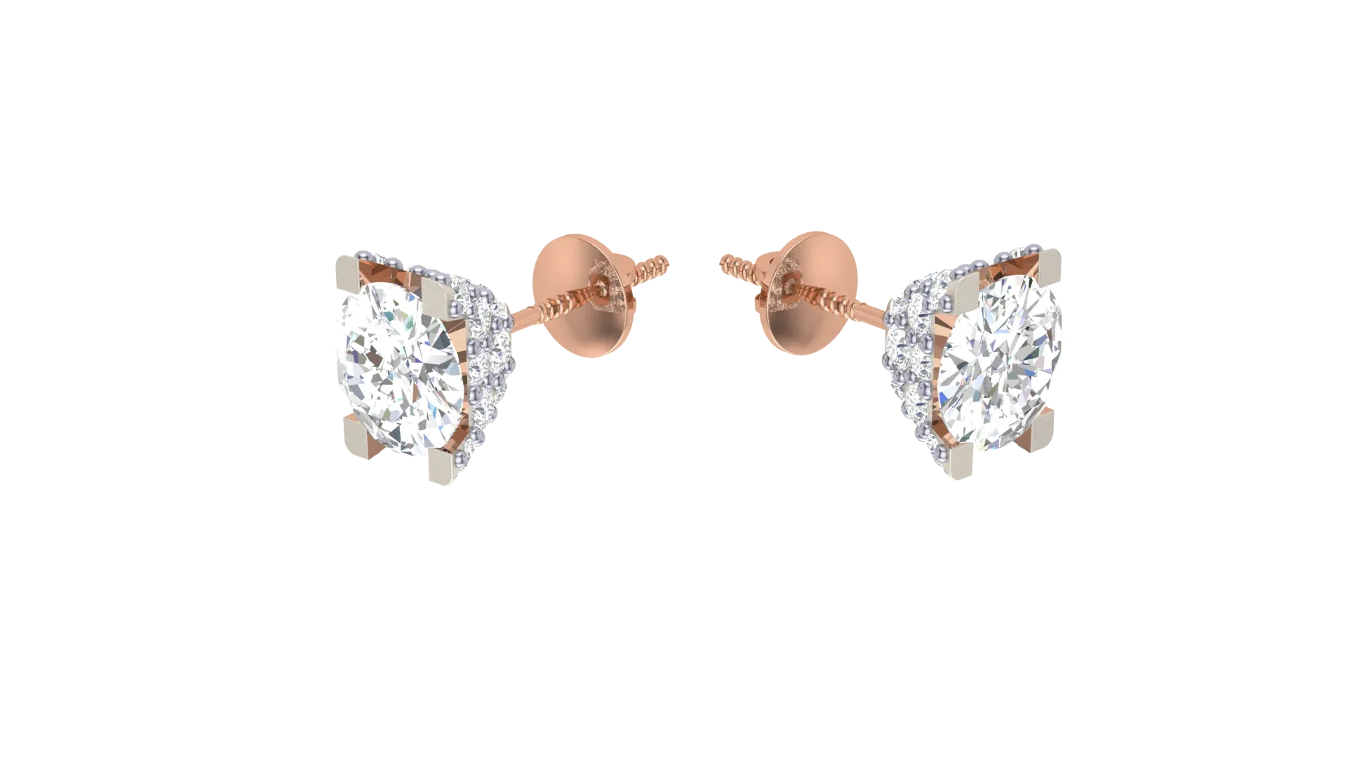 10 Diamond Stud Earrings Pack