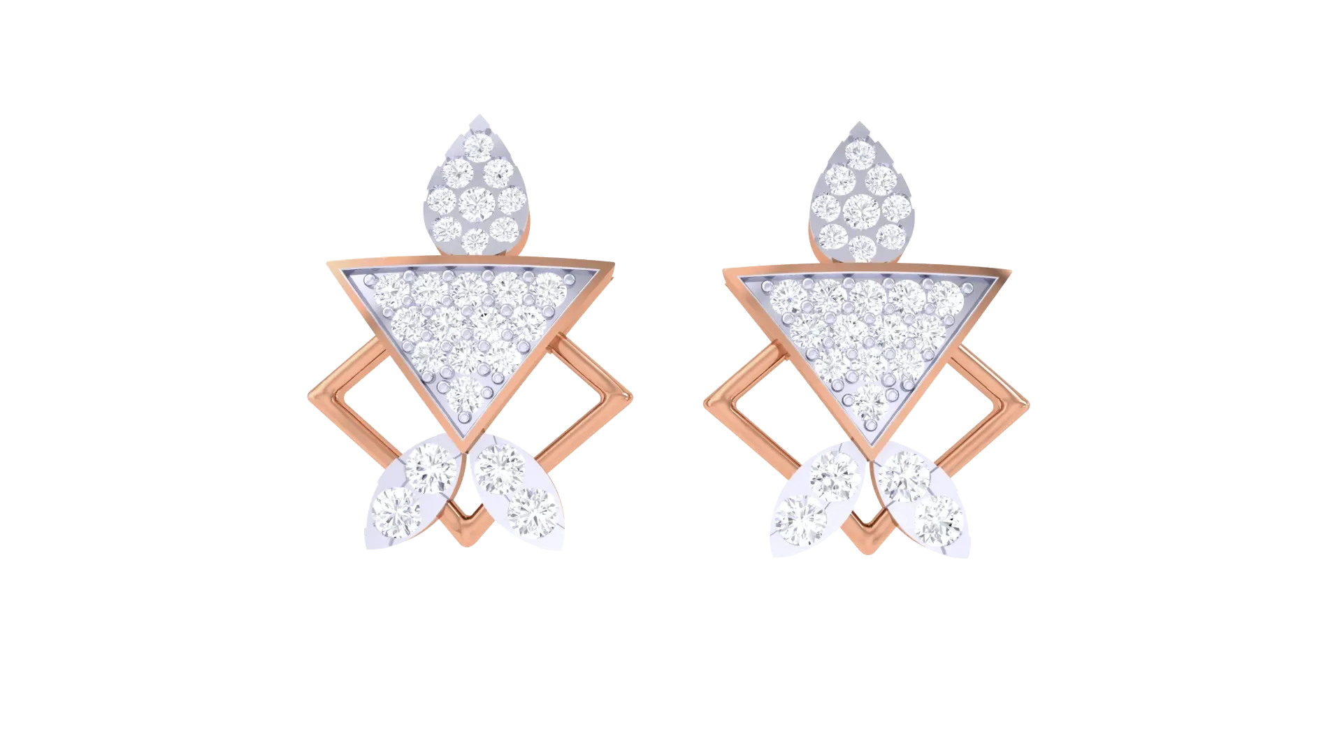 100 Diamond Studs Earrings Pack