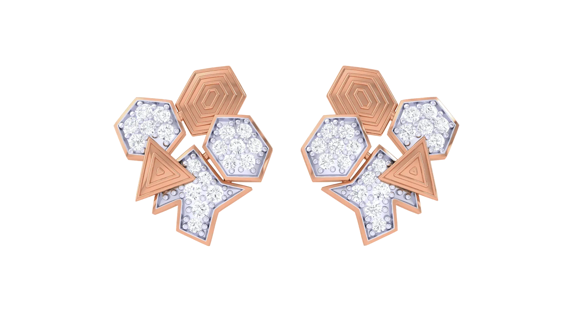 100 Diamond Studs Earrings Pack