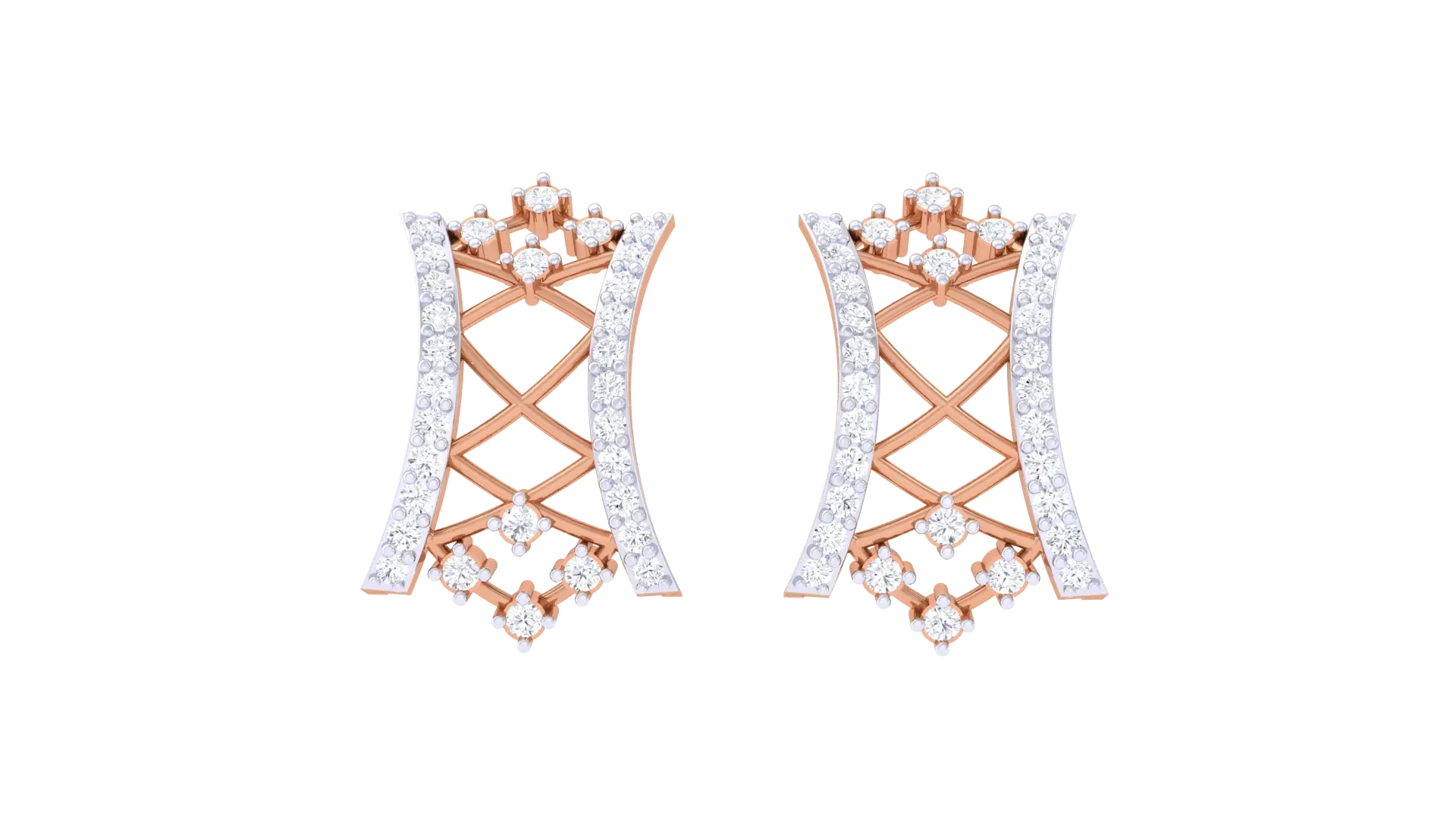 100 Diamond Studs Earrings Pack