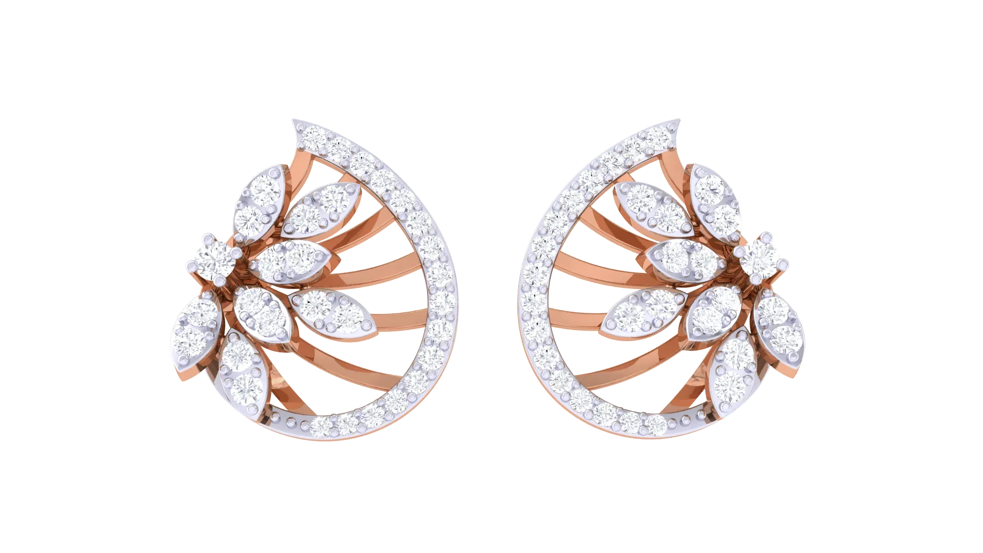 100 Diamond Studs Earrings Pack