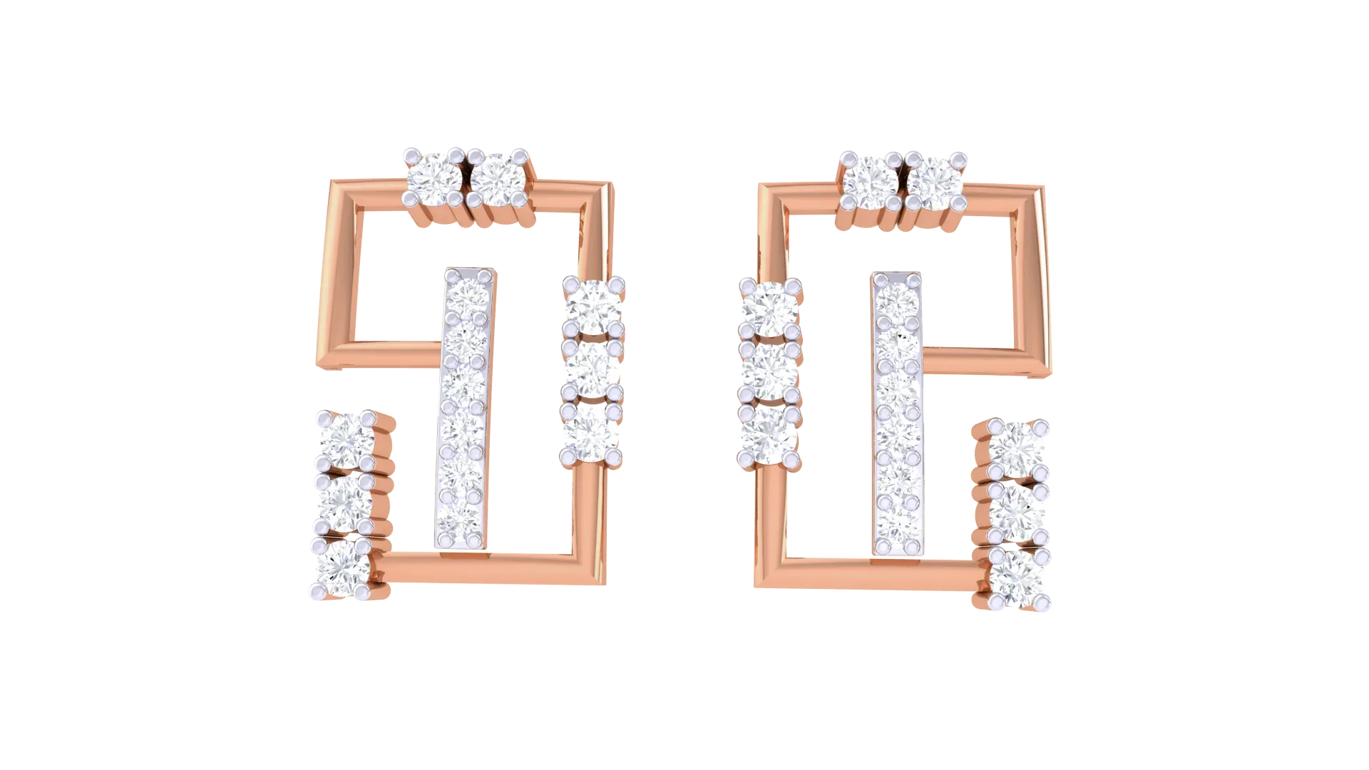100 Diamond Studs Earrings Pack