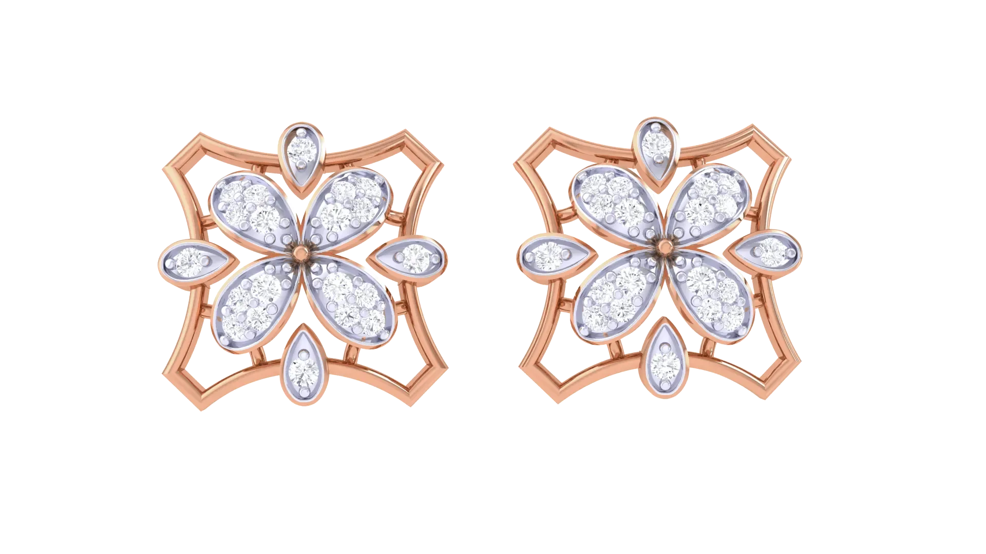 100 Diamond Studs Earrings Pack