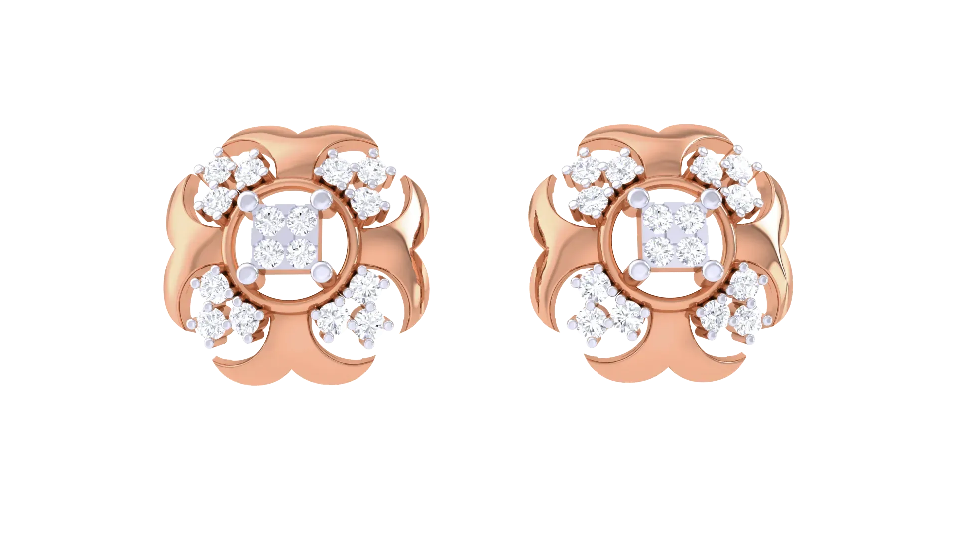 100 Diamond Studs Earrings Pack