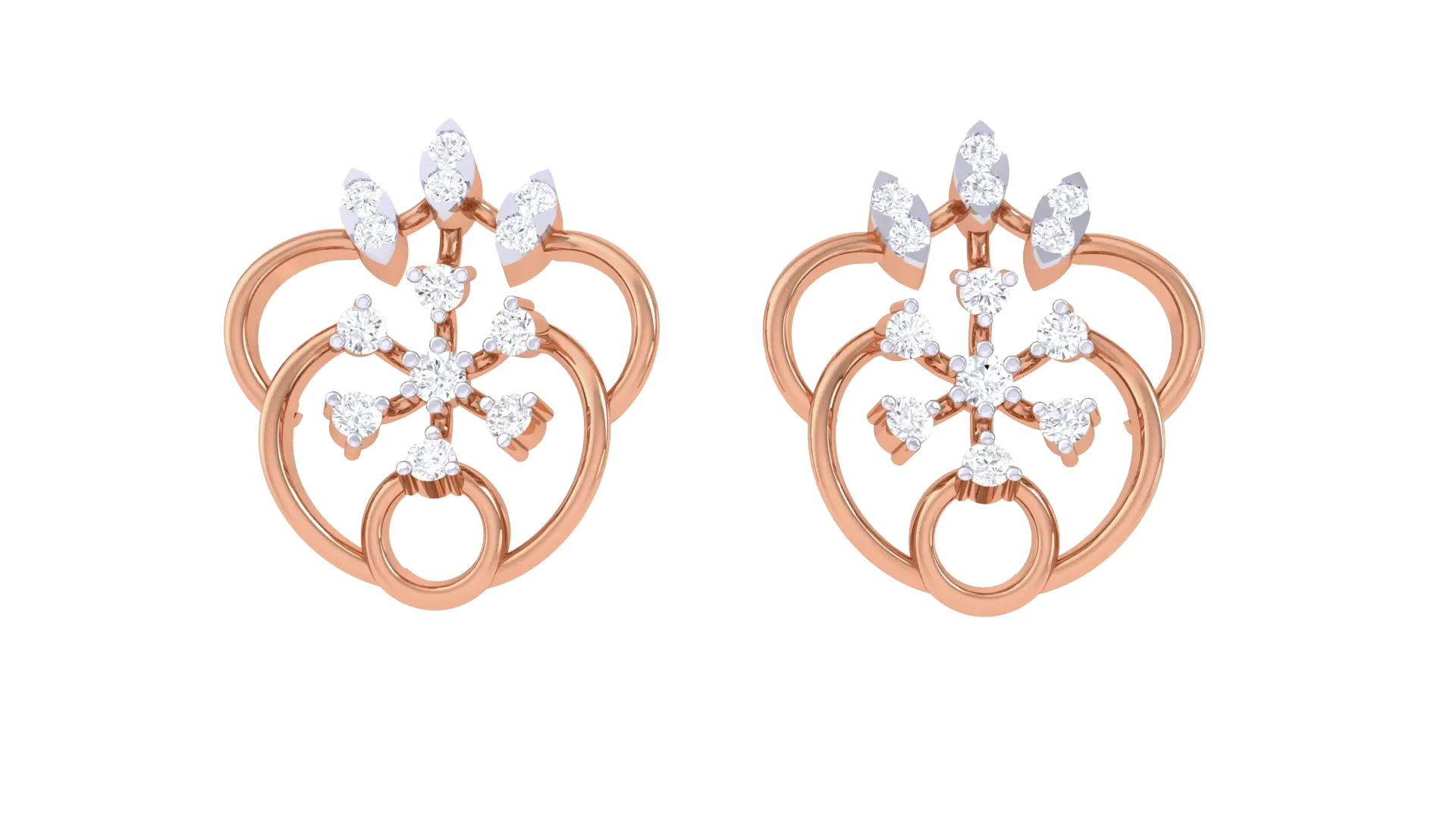 100 Diamond Studs Earrings Pack