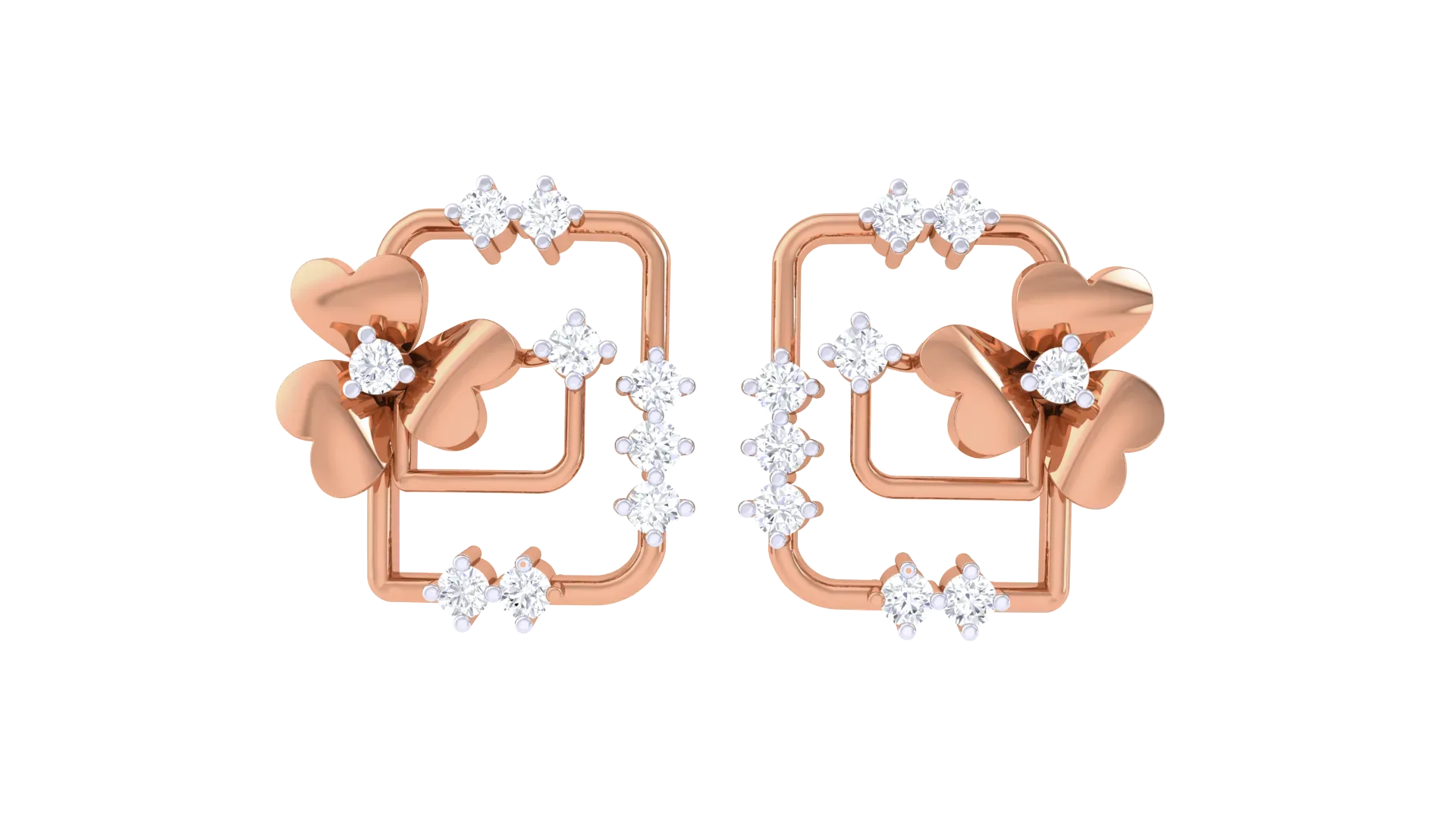 100 Diamond Studs Earrings Pack
