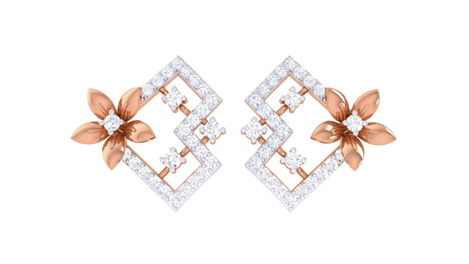 100 Diamond Studs Earrings Pack