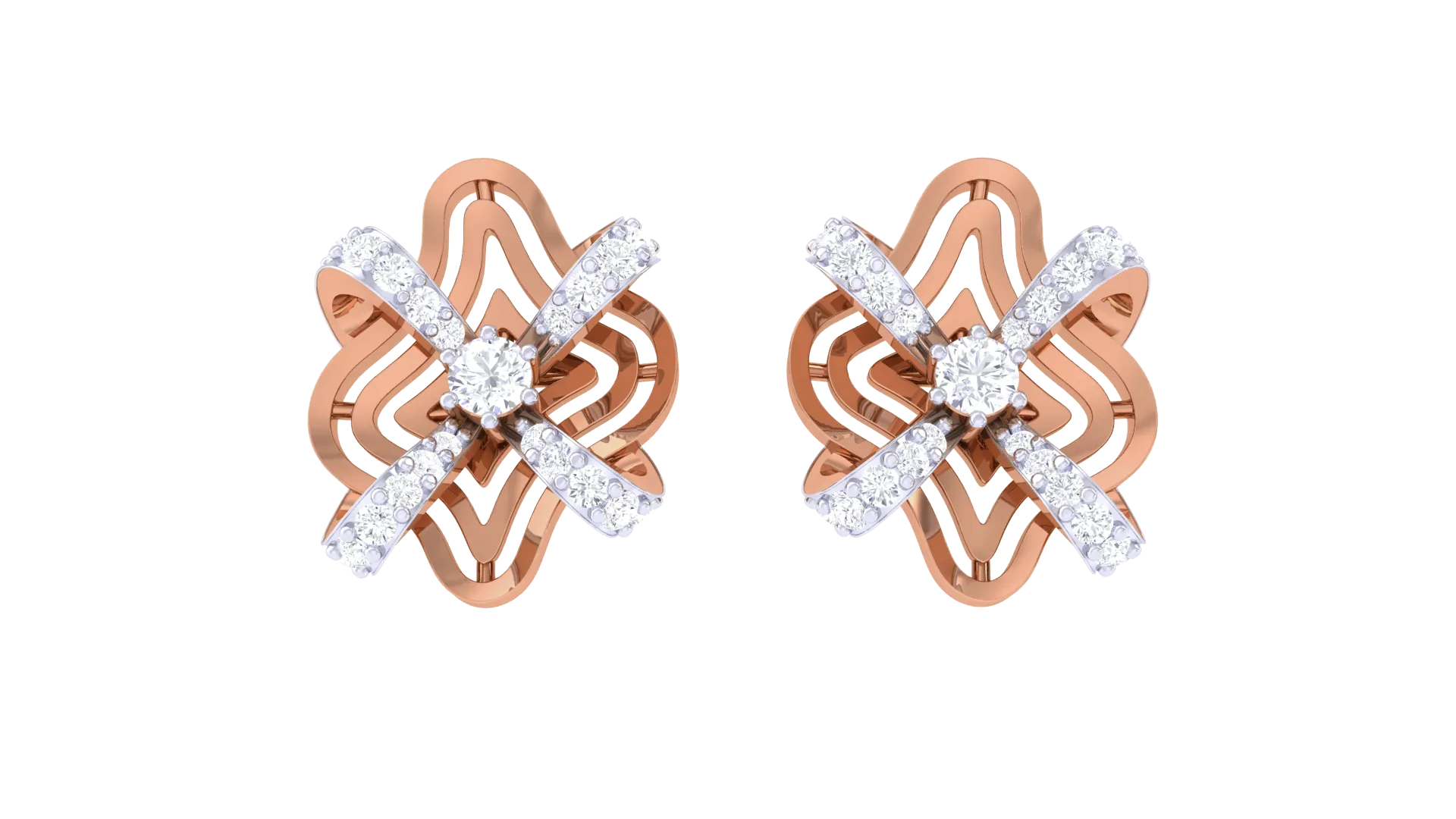 100 Diamond Studs Earrings Pack