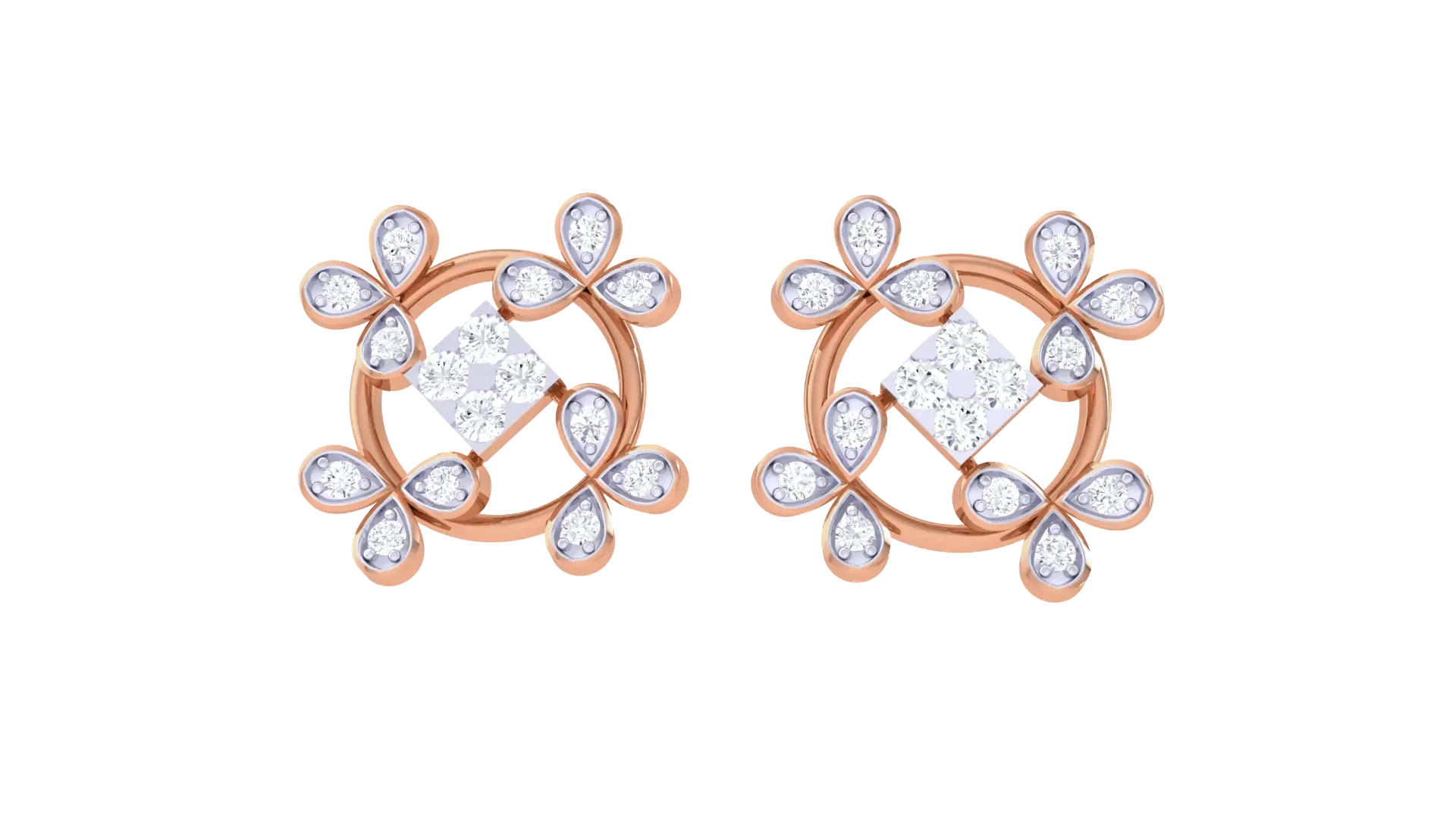100 Diamond Studs Earrings Pack