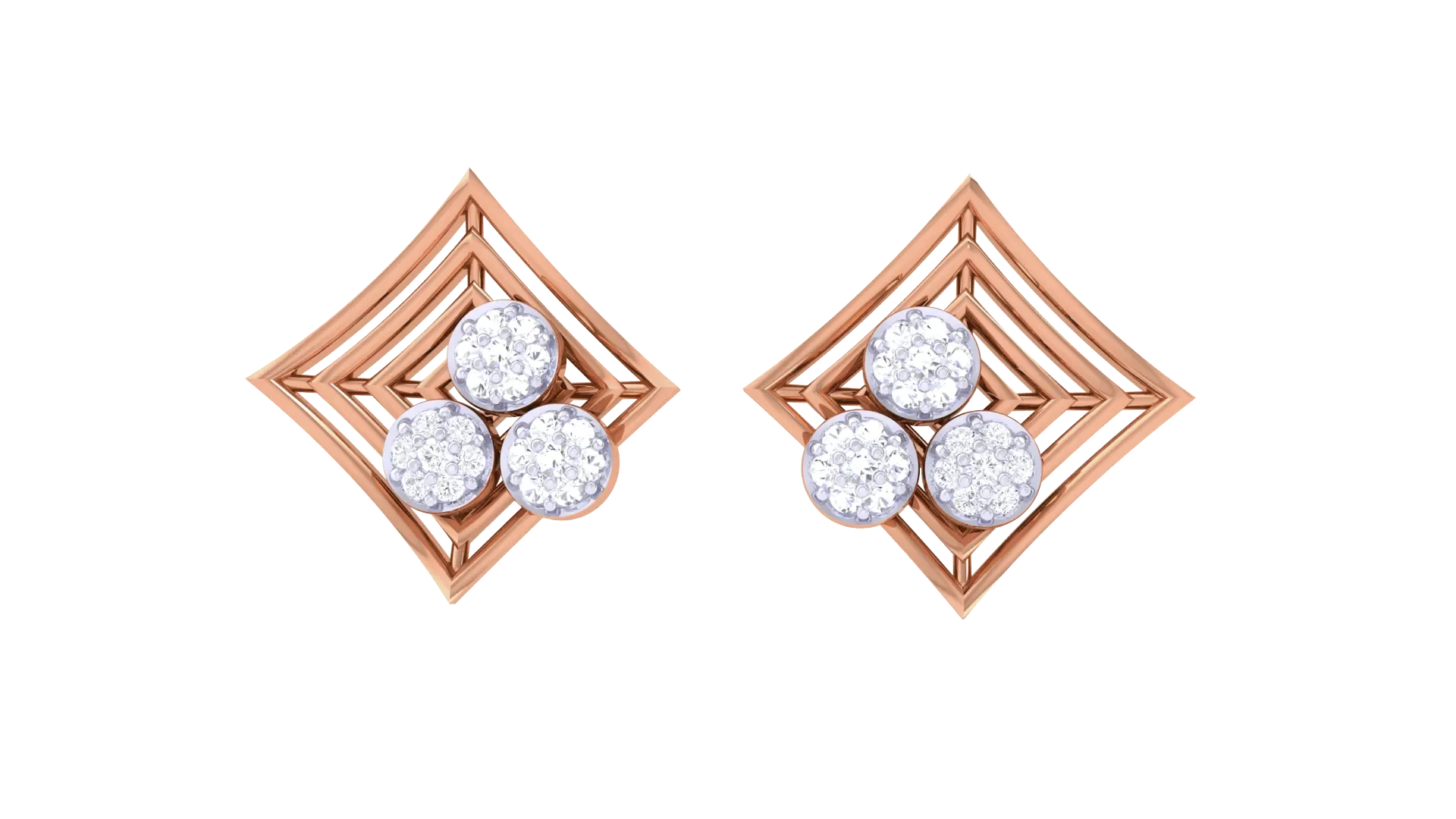 100 Diamond Studs Earrings Pack