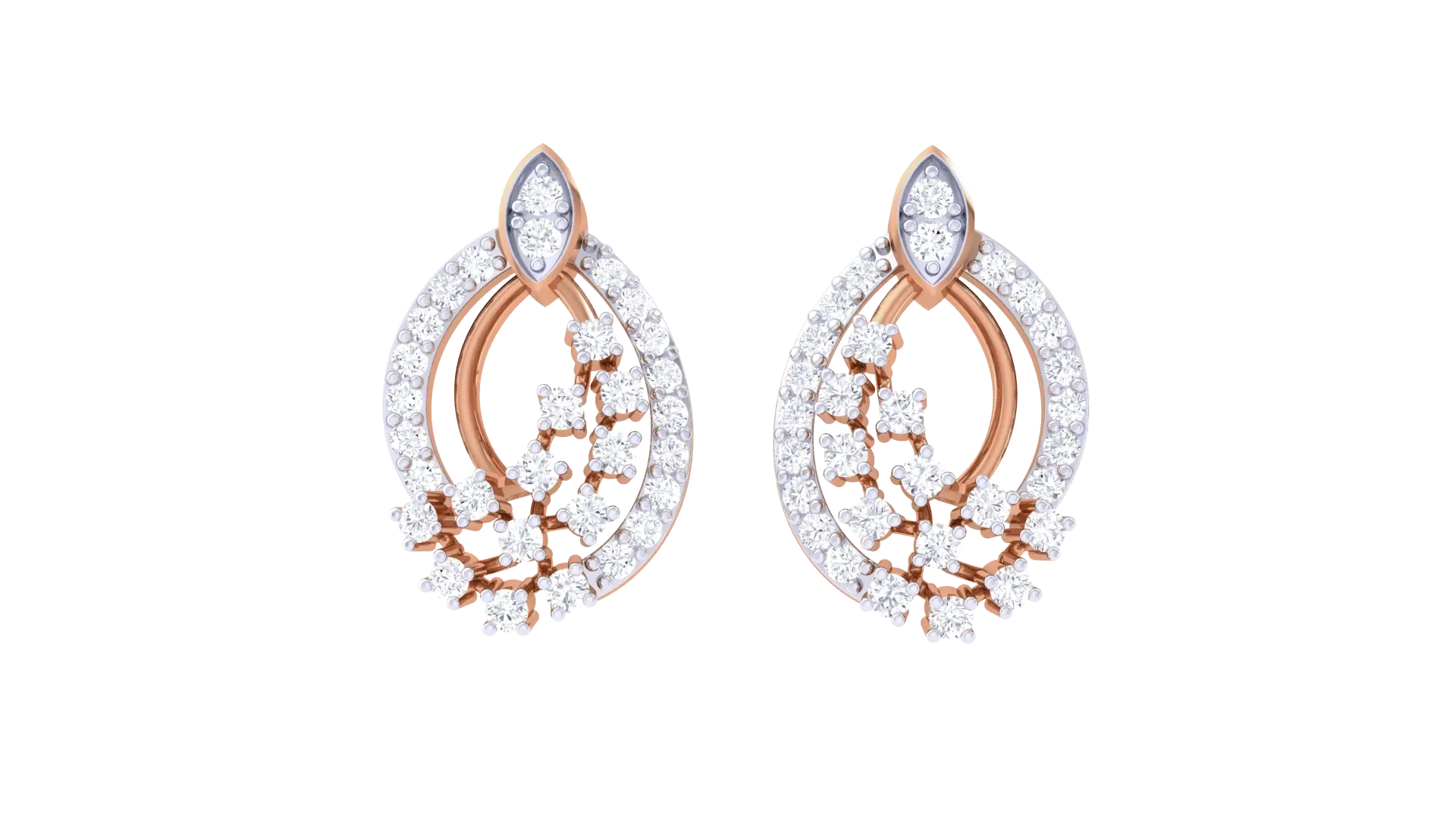 100 Diamond Studs Earrings Pack
