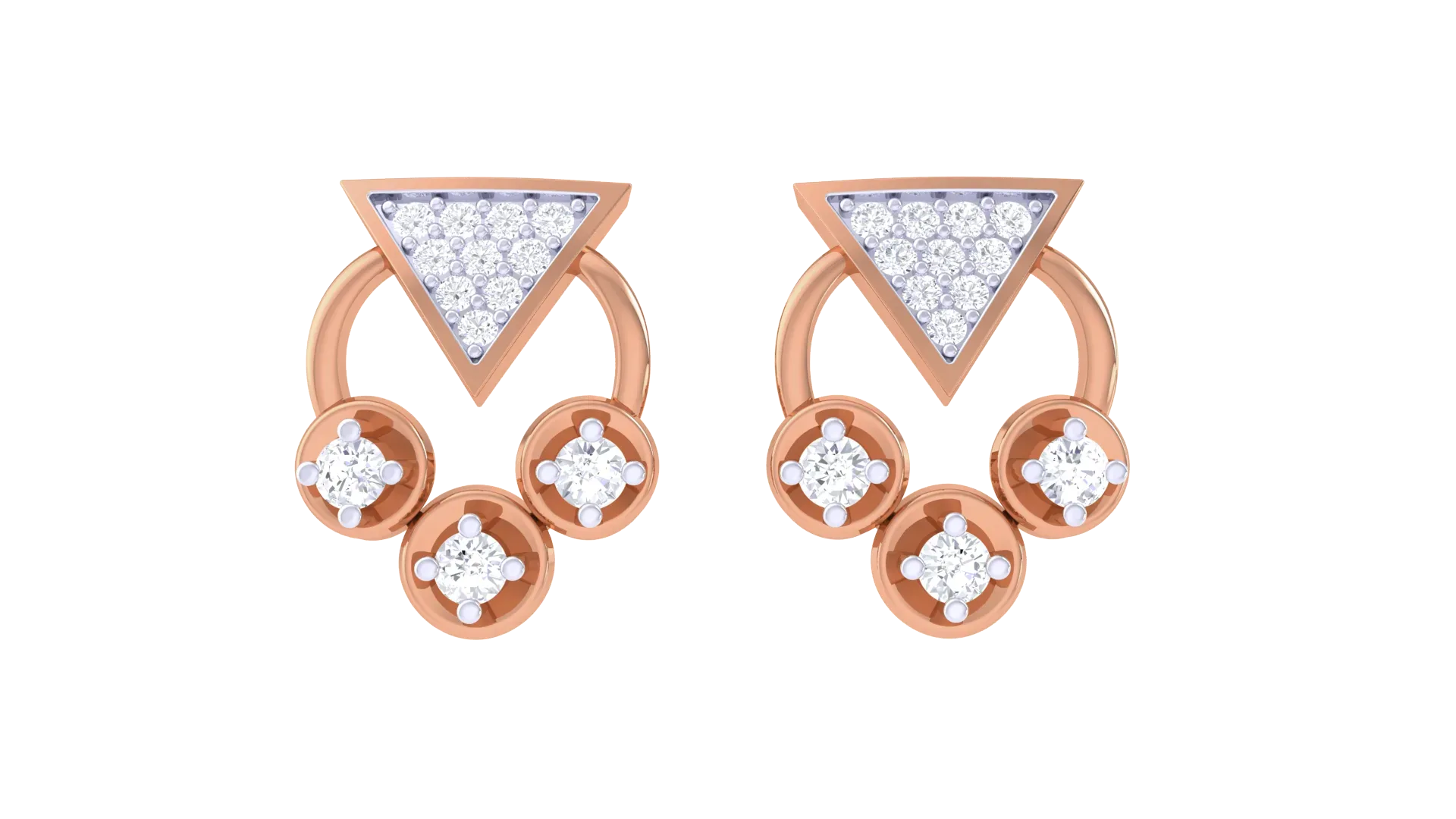 100 Diamond Studs Earrings Pack