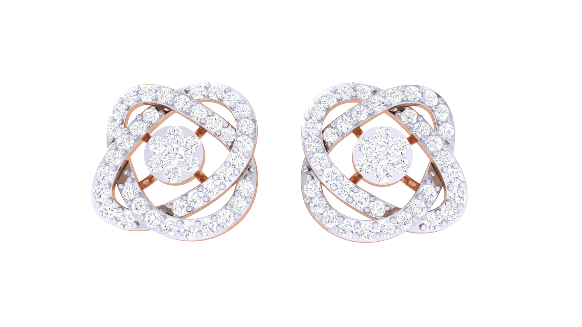 100 Diamond Studs Earrings Pack
