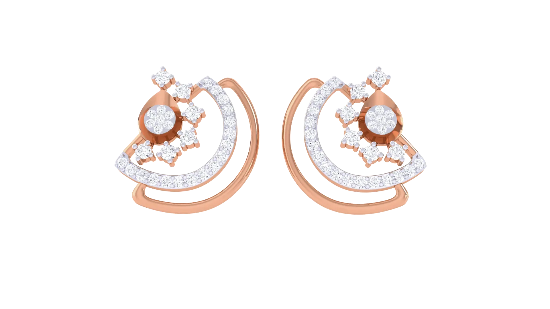 100 Diamond Studs Earrings Pack