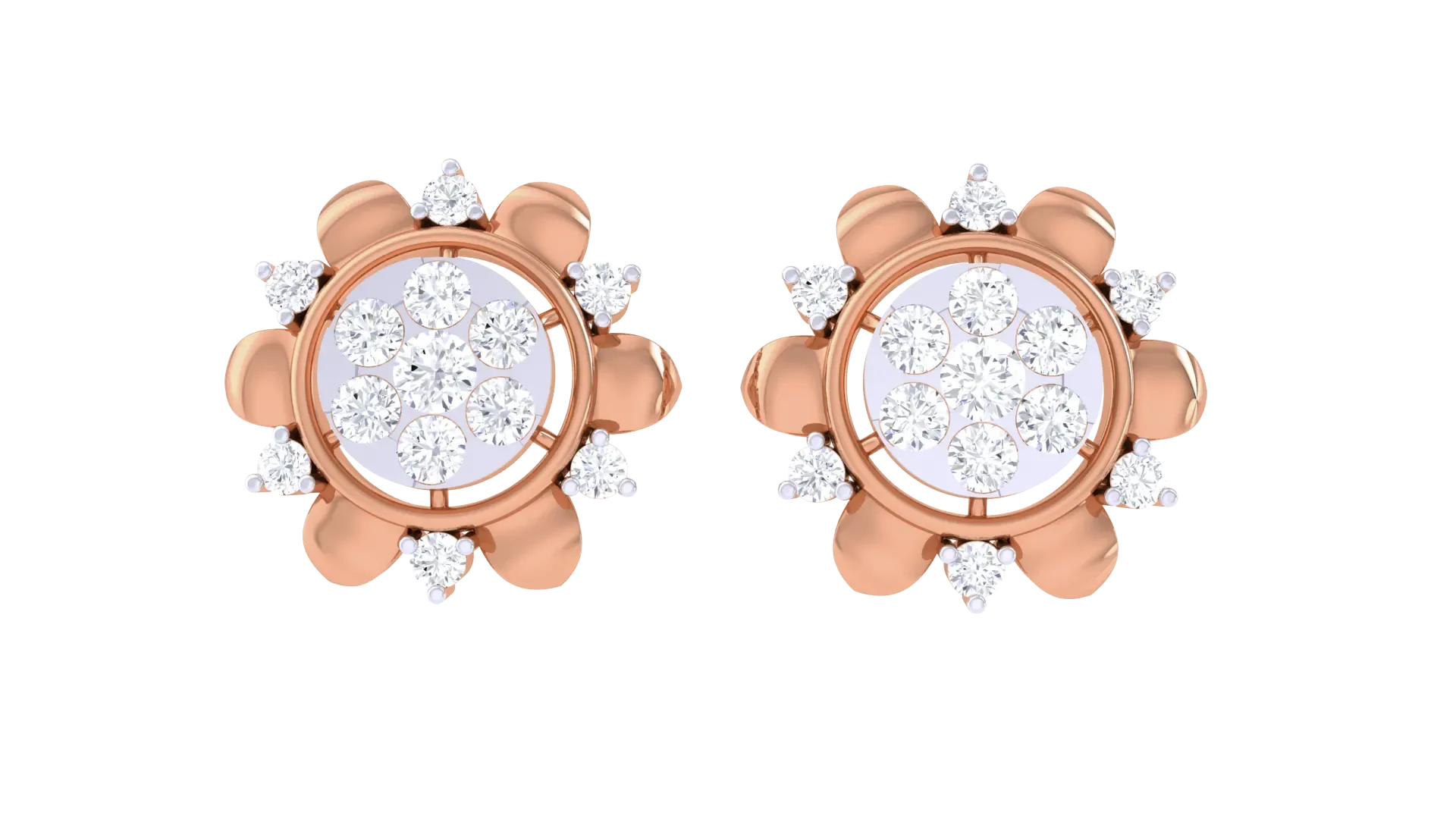 100 Diamond Studs Earrings Pack