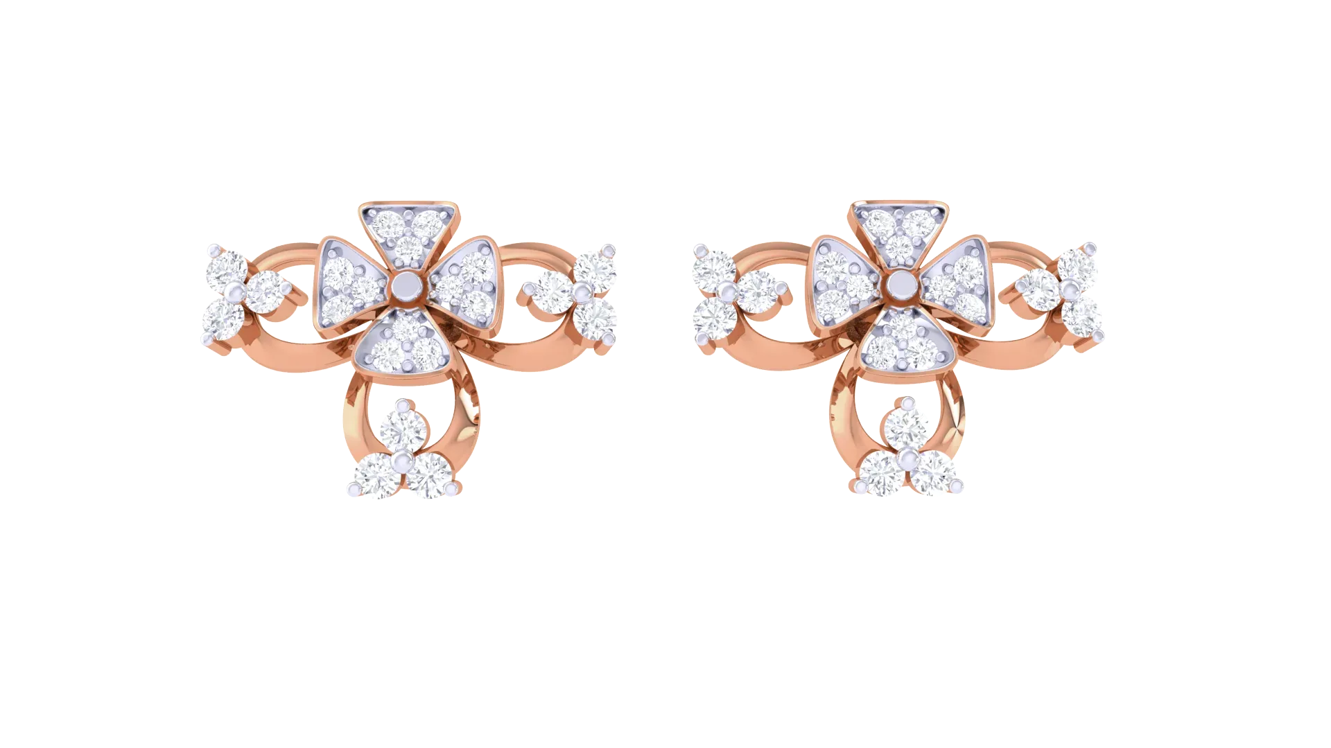 100 Diamond Studs Earrings Pack