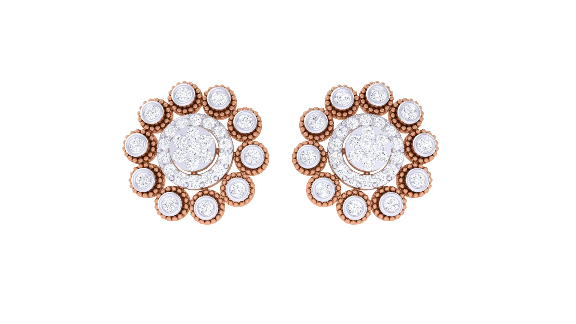 100 Diamond Studs Earrings Pack