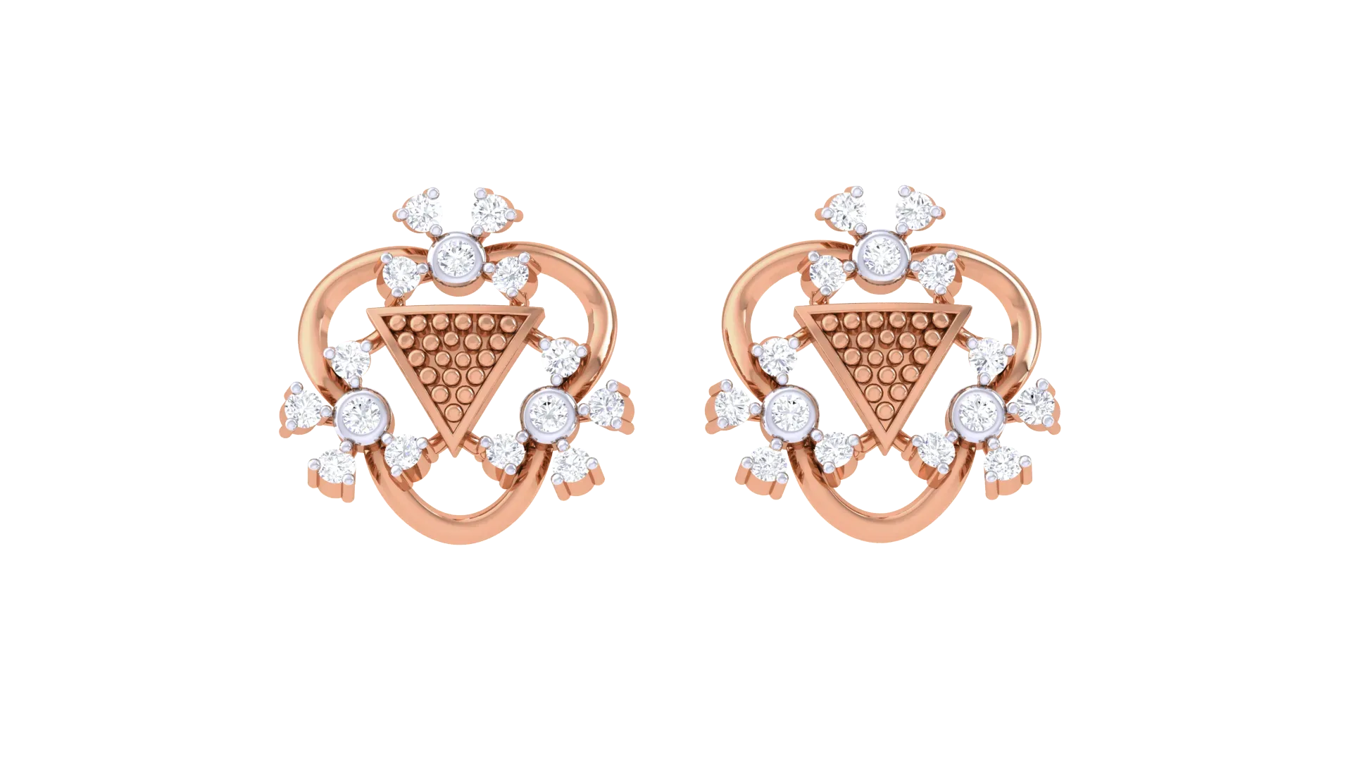 100 Diamond Studs Earrings Pack