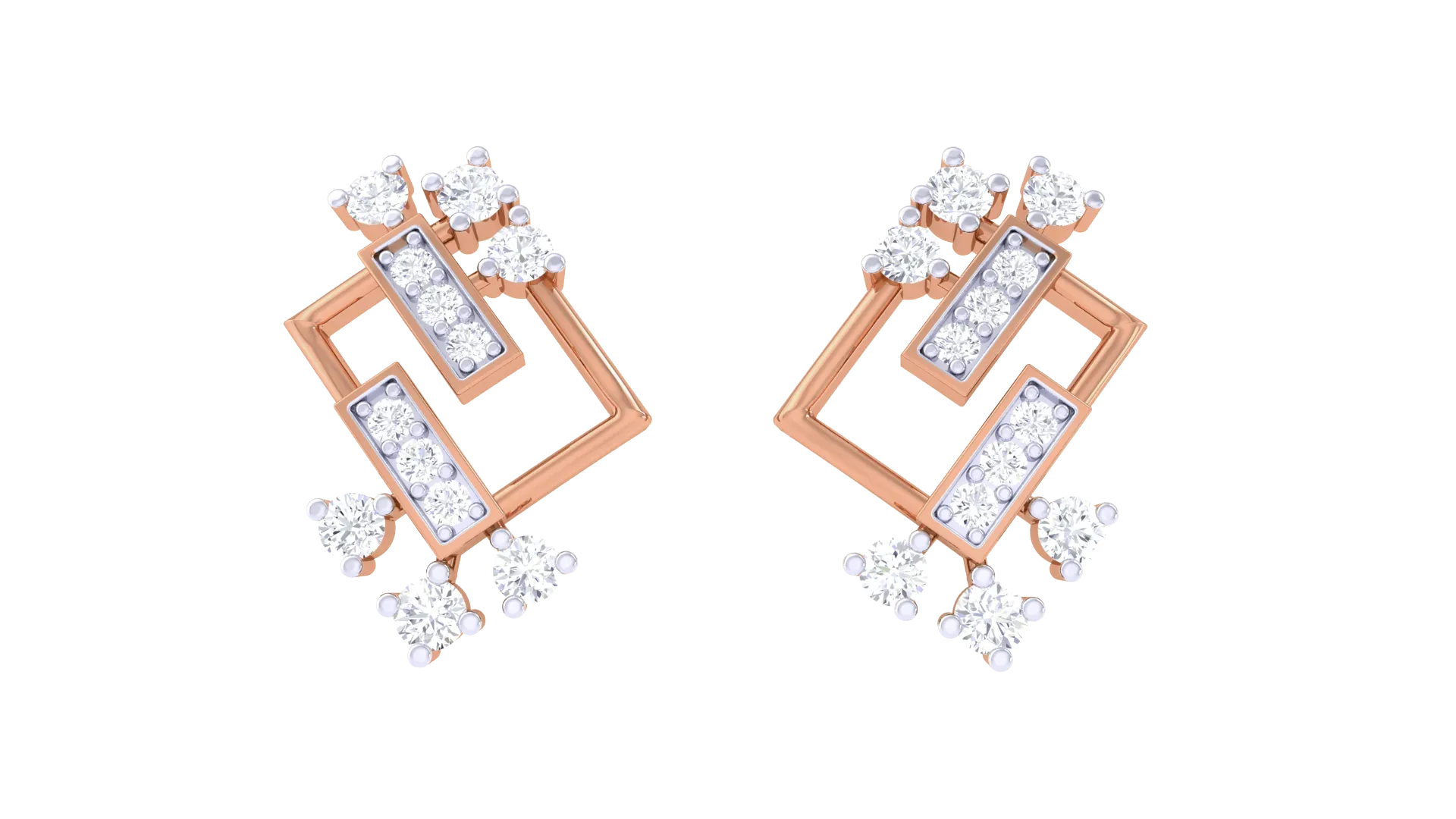 100 Diamond Studs Earrings Pack