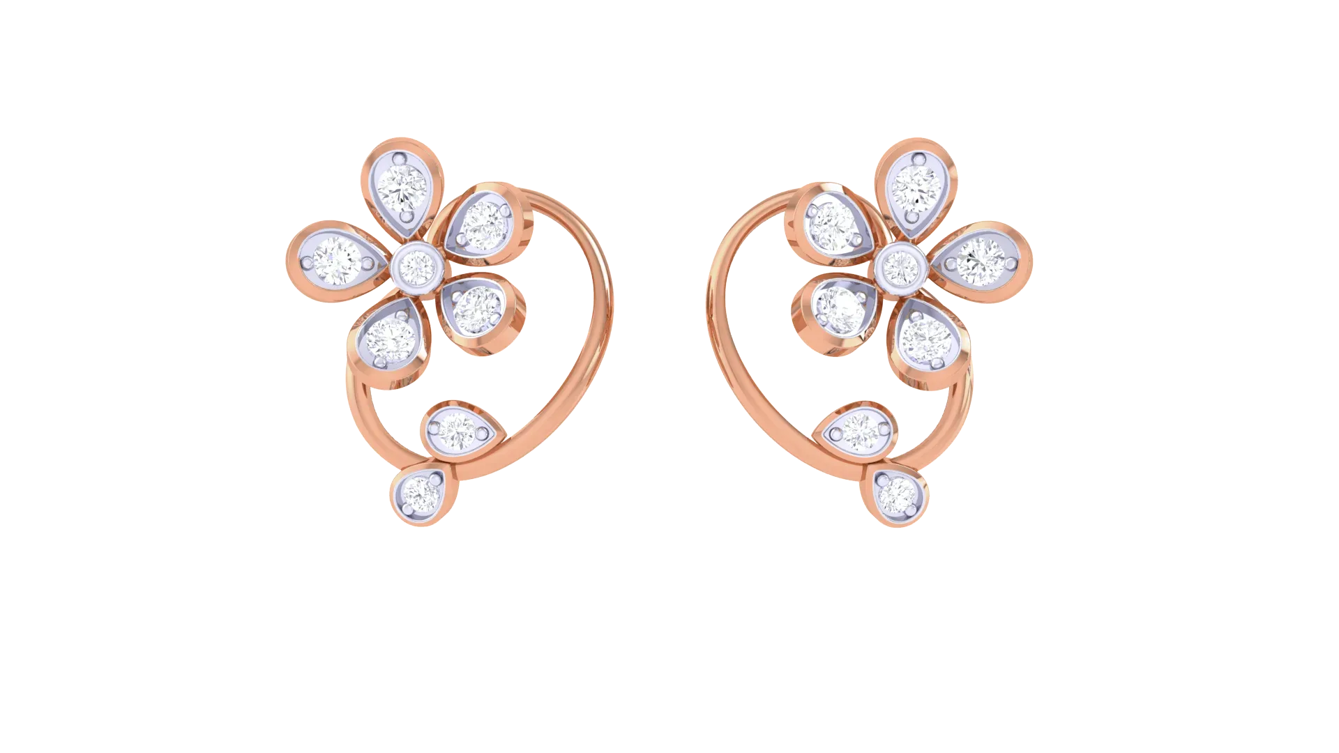100 Diamond Studs Earrings Pack