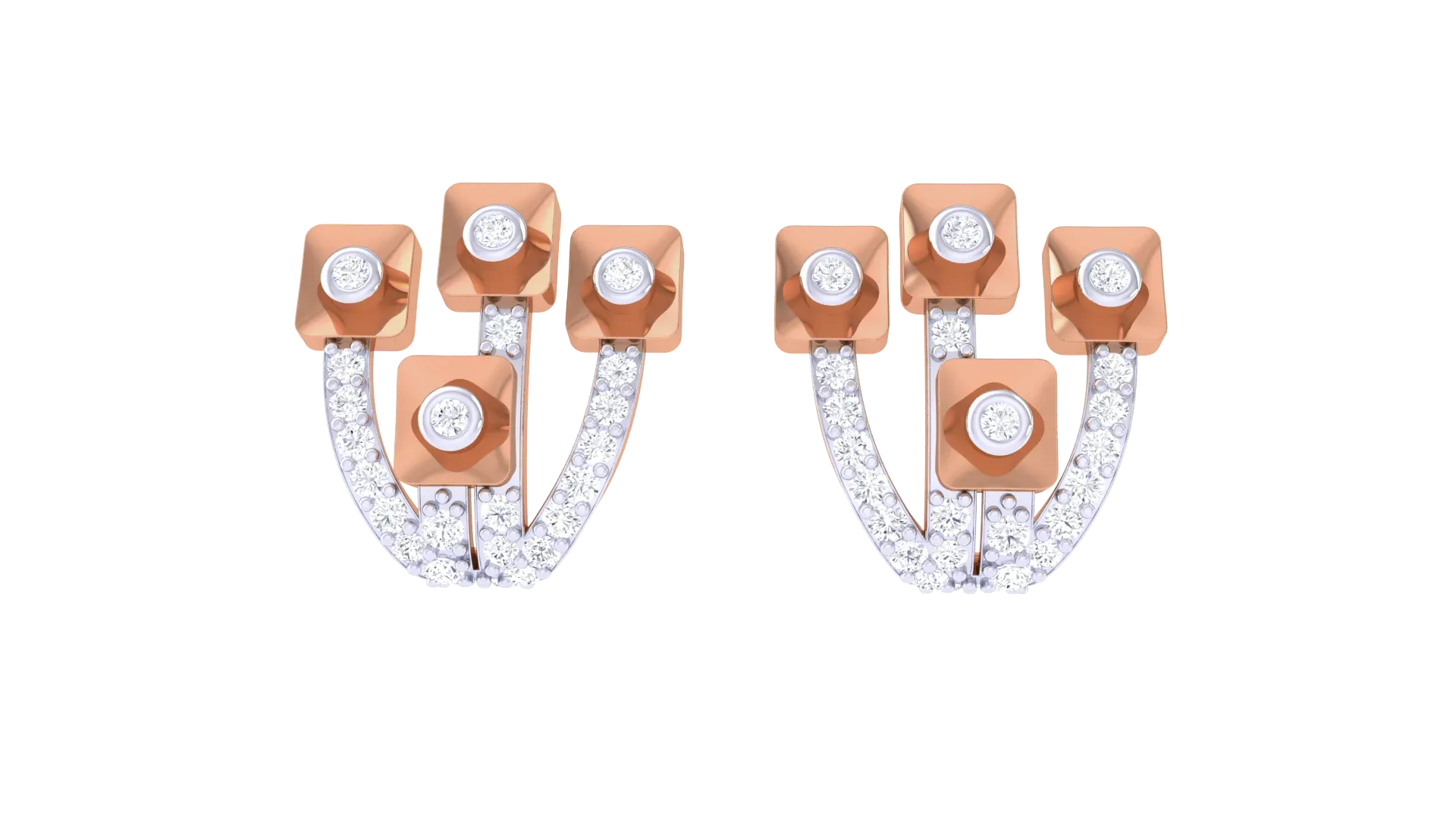 100 Diamond Studs Earrings Pack
