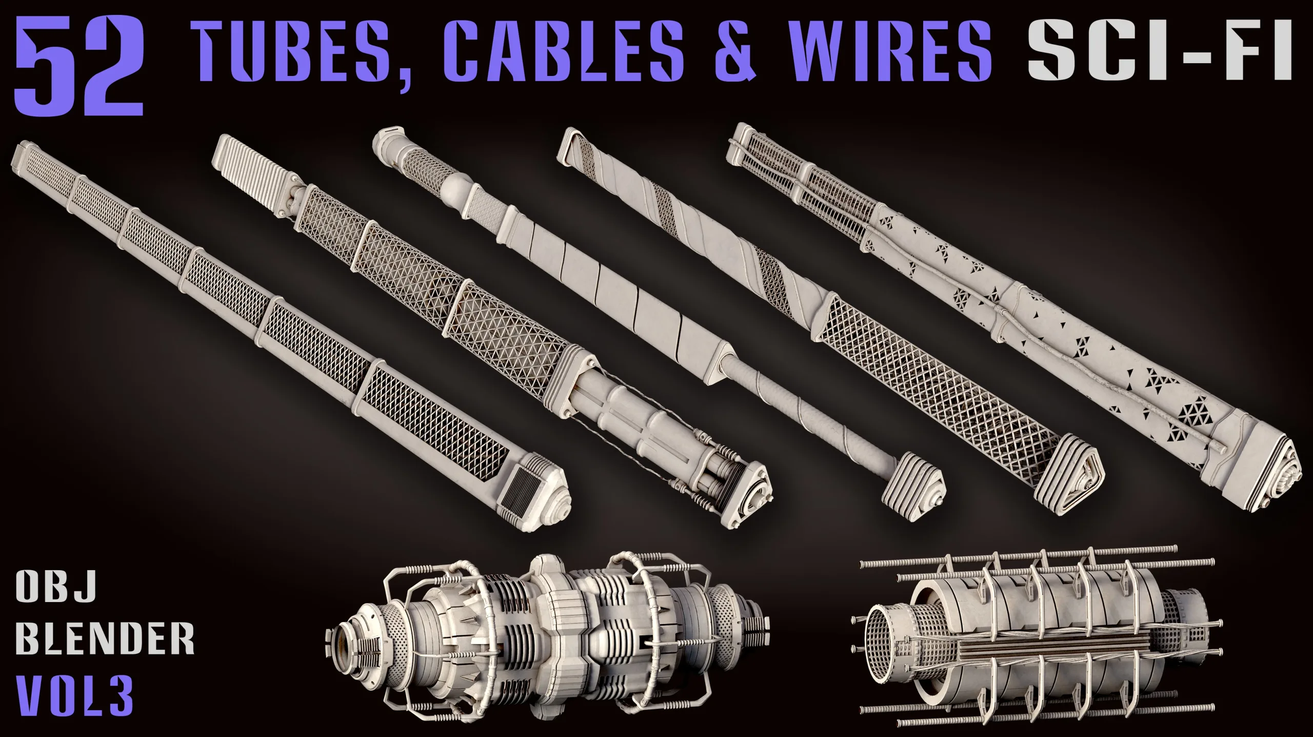 52 Sci-Fi Tubes, Cables & Wires - Vol. 3