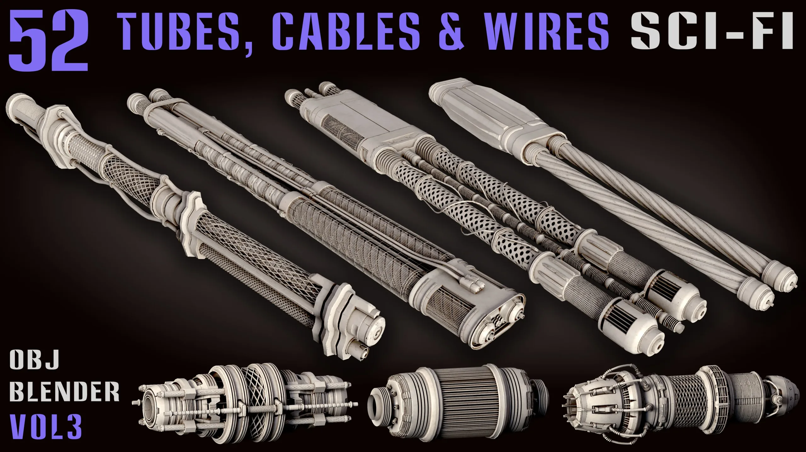 52 Sci-Fi Tubes, Cables & Wires - Vol. 3