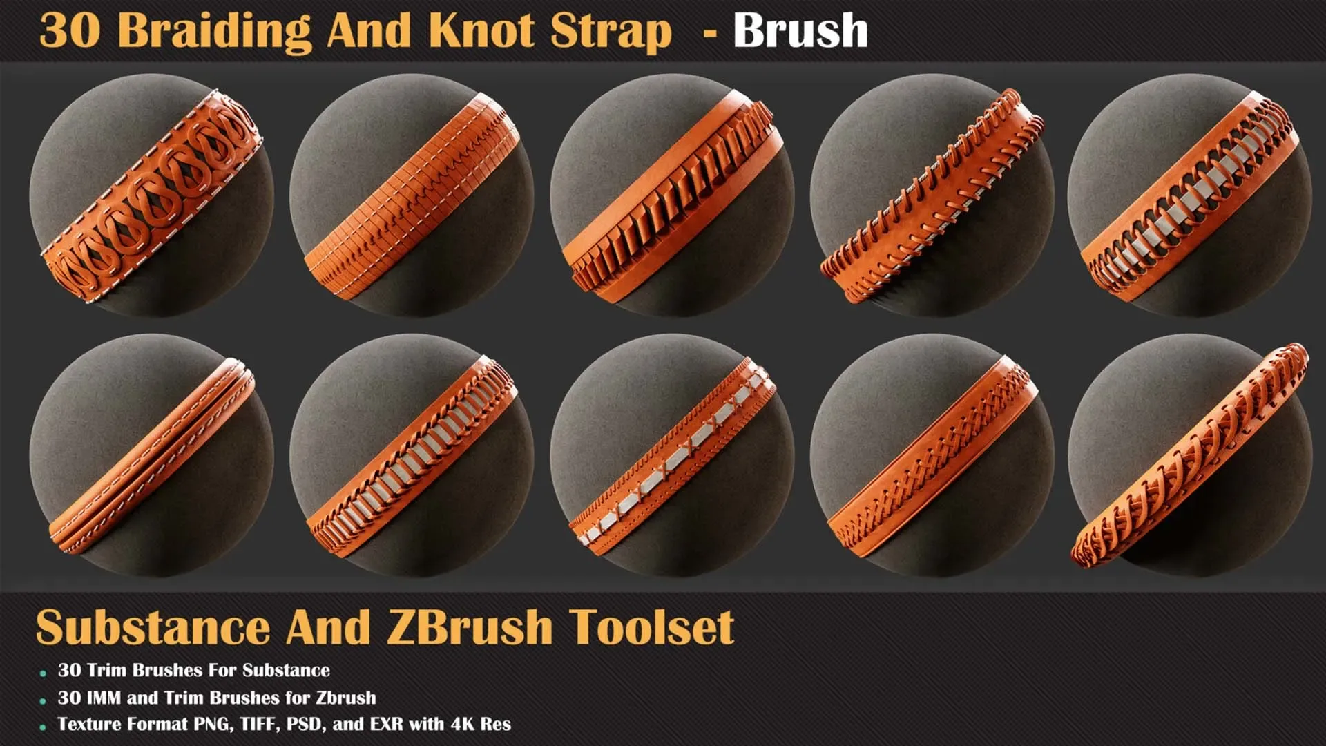 30 Braiding And Knot Strap - Brush
