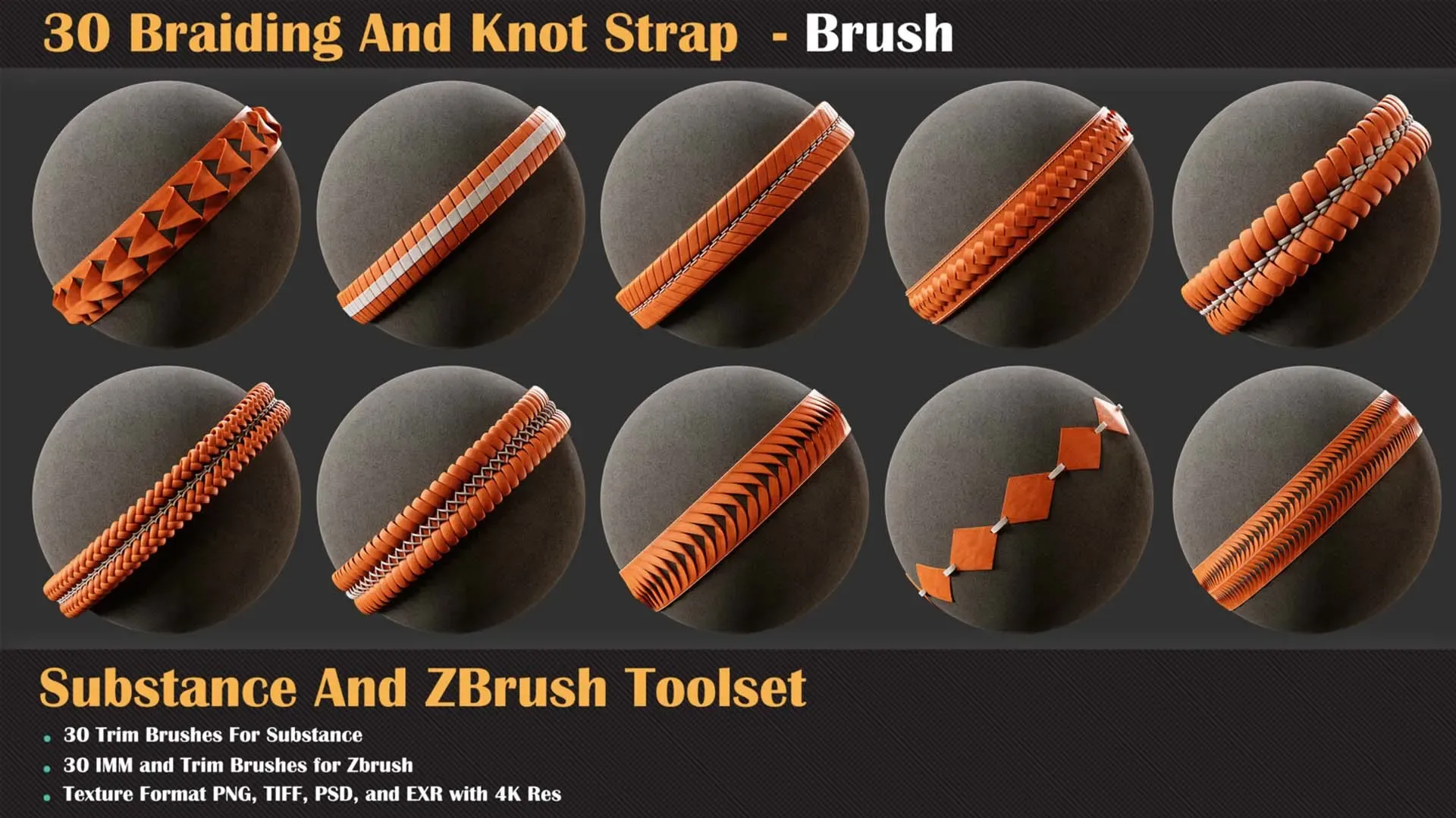 30 Braiding And Knot Strap - Brush