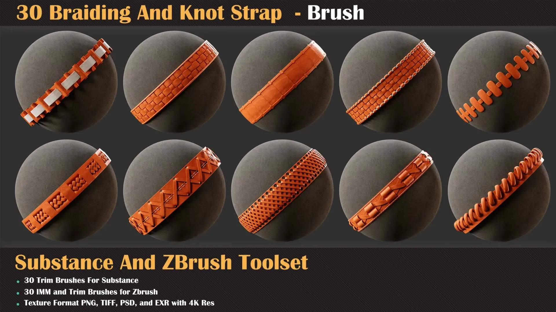 30 Braiding And Knot Strap - Brush