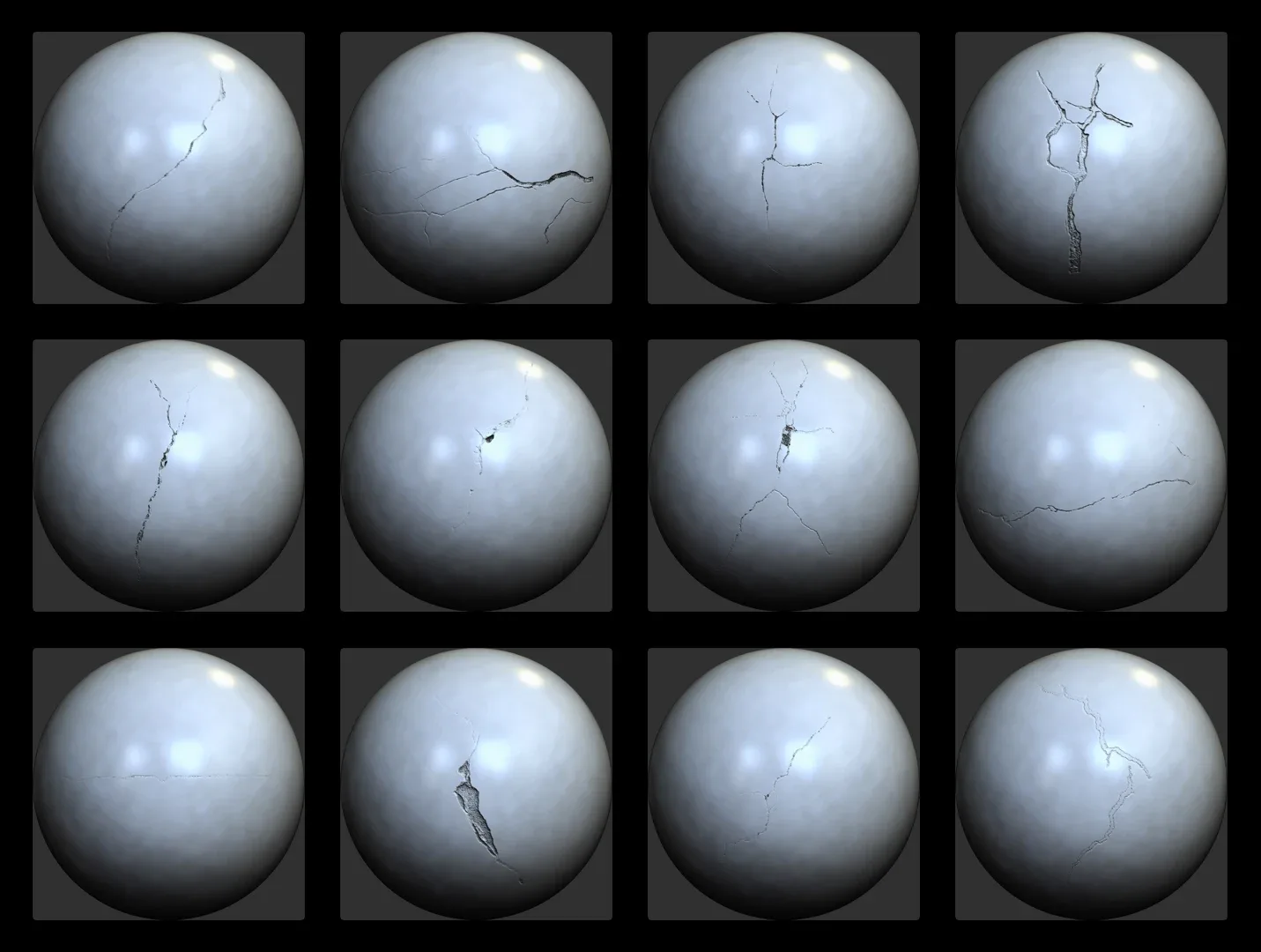 Wall Crack Alpha Brushes