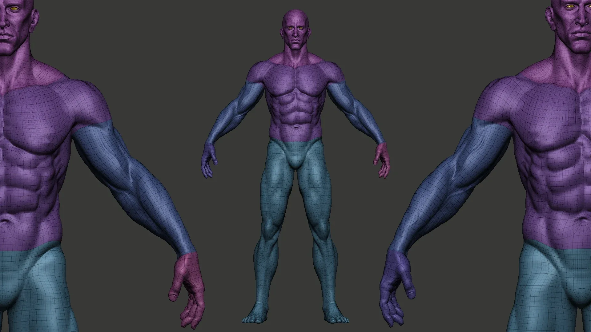 Superhero 3D Base Mesh