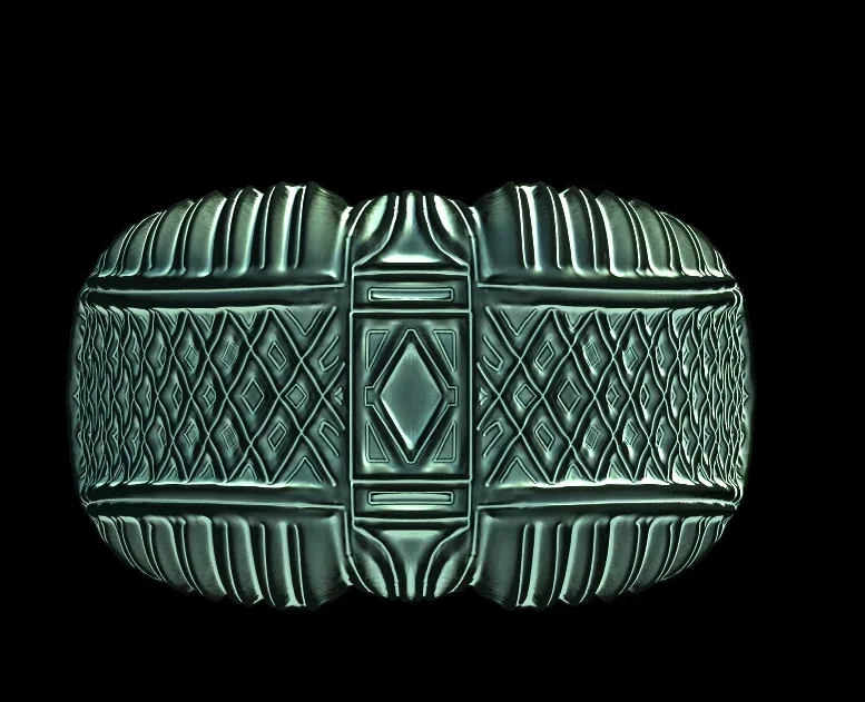 Criss Cross Textured Signet Ring