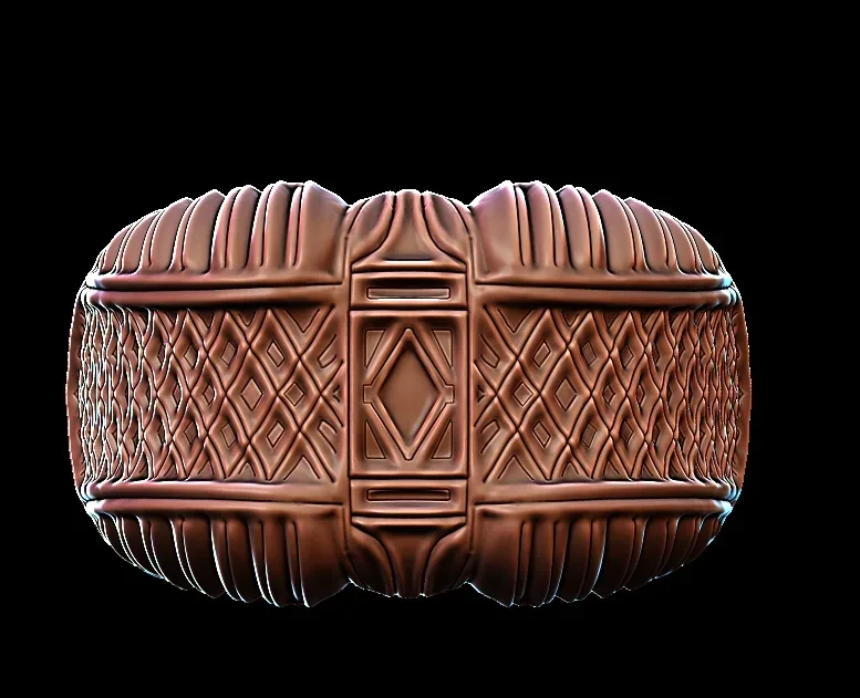 Criss Cross Textured Signet Ring