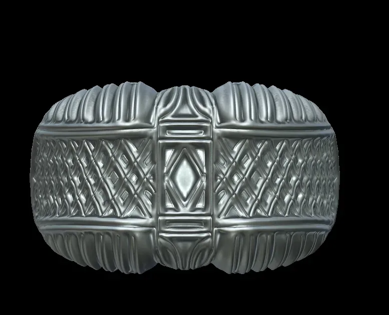 Criss Cross Textured Signet Ring