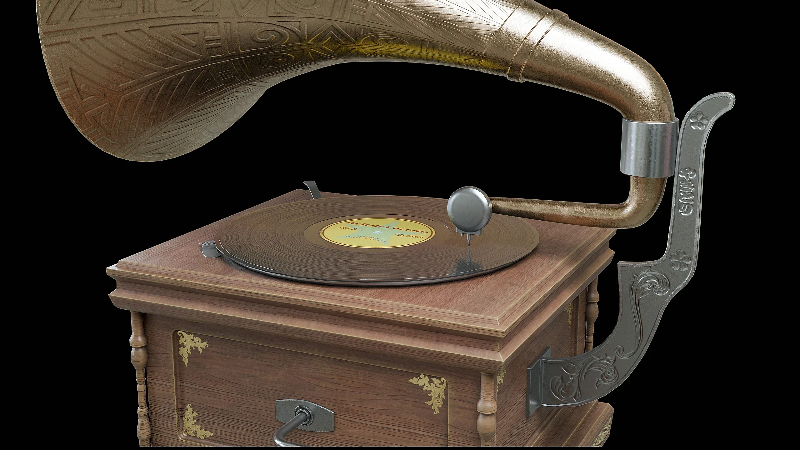 Creating a Gramophone in Blender and Substance Painter