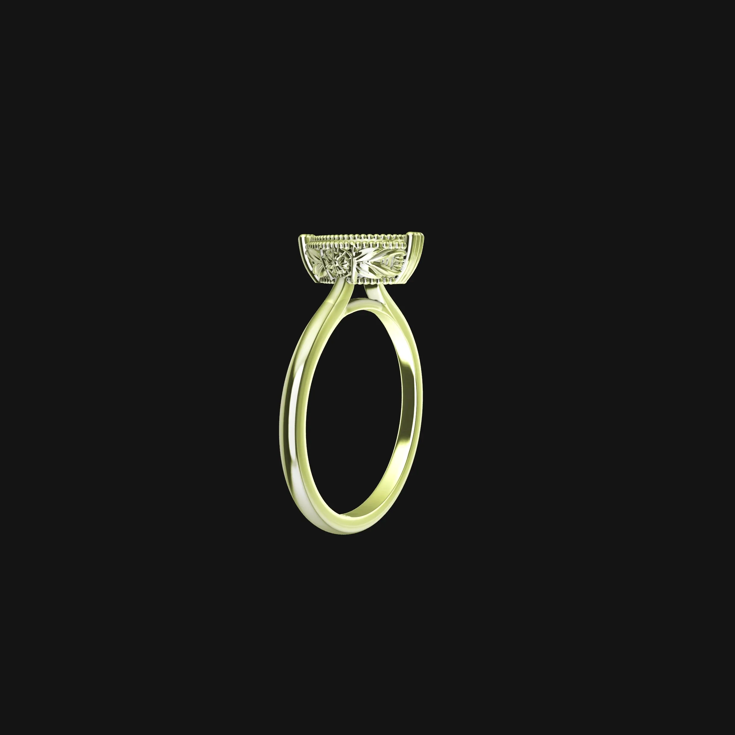Pear Solitaire Engagement Ring