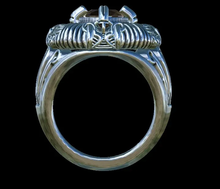 Oval Diamond  Ornament Ring