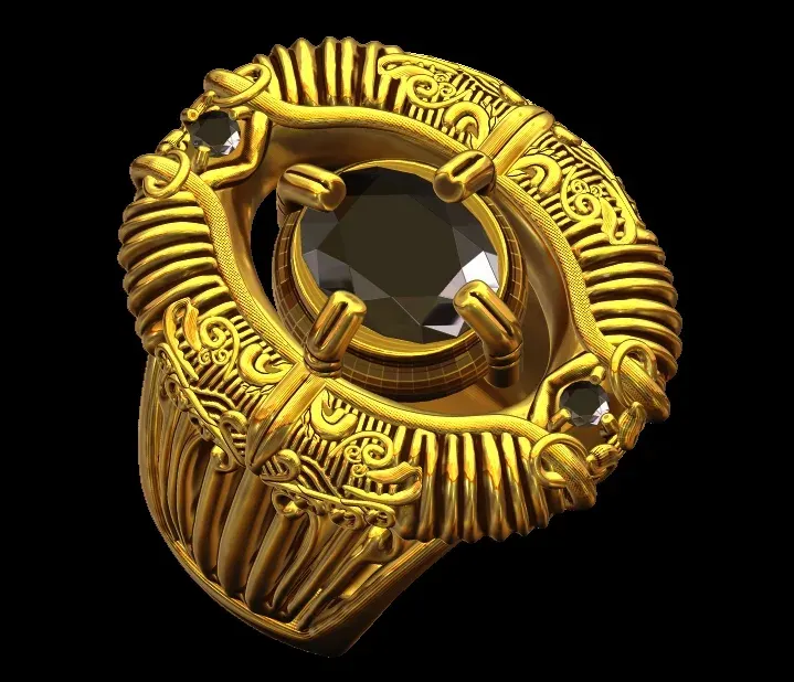 Oval Diamond  Ornament Ring