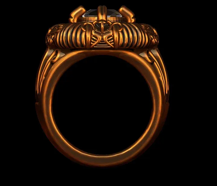 Oval Diamond  Ornament Ring