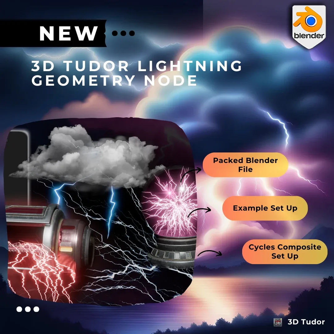 3D Tudor Lightning Geometry Node